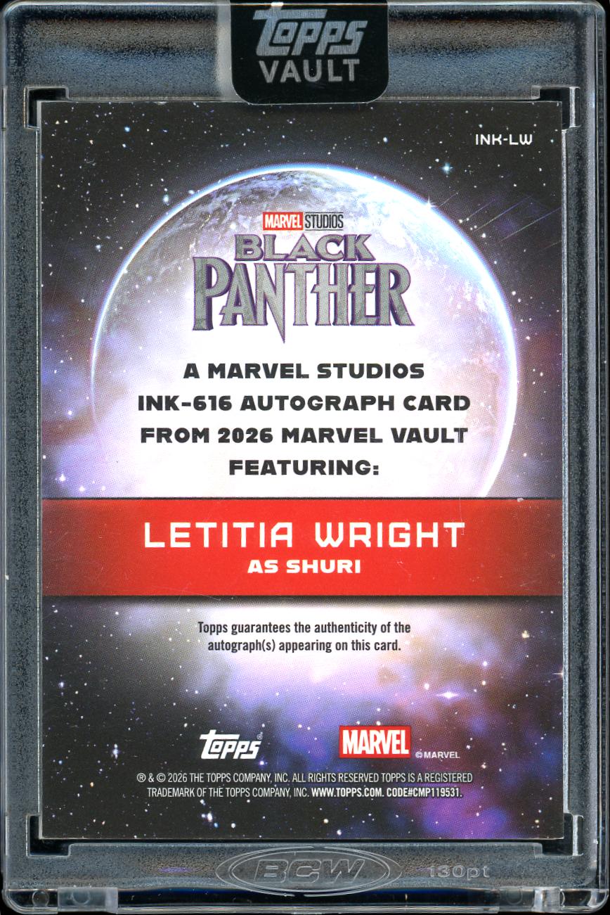 2026 Topps Marvel Vault Ink616 Shuri 44/50