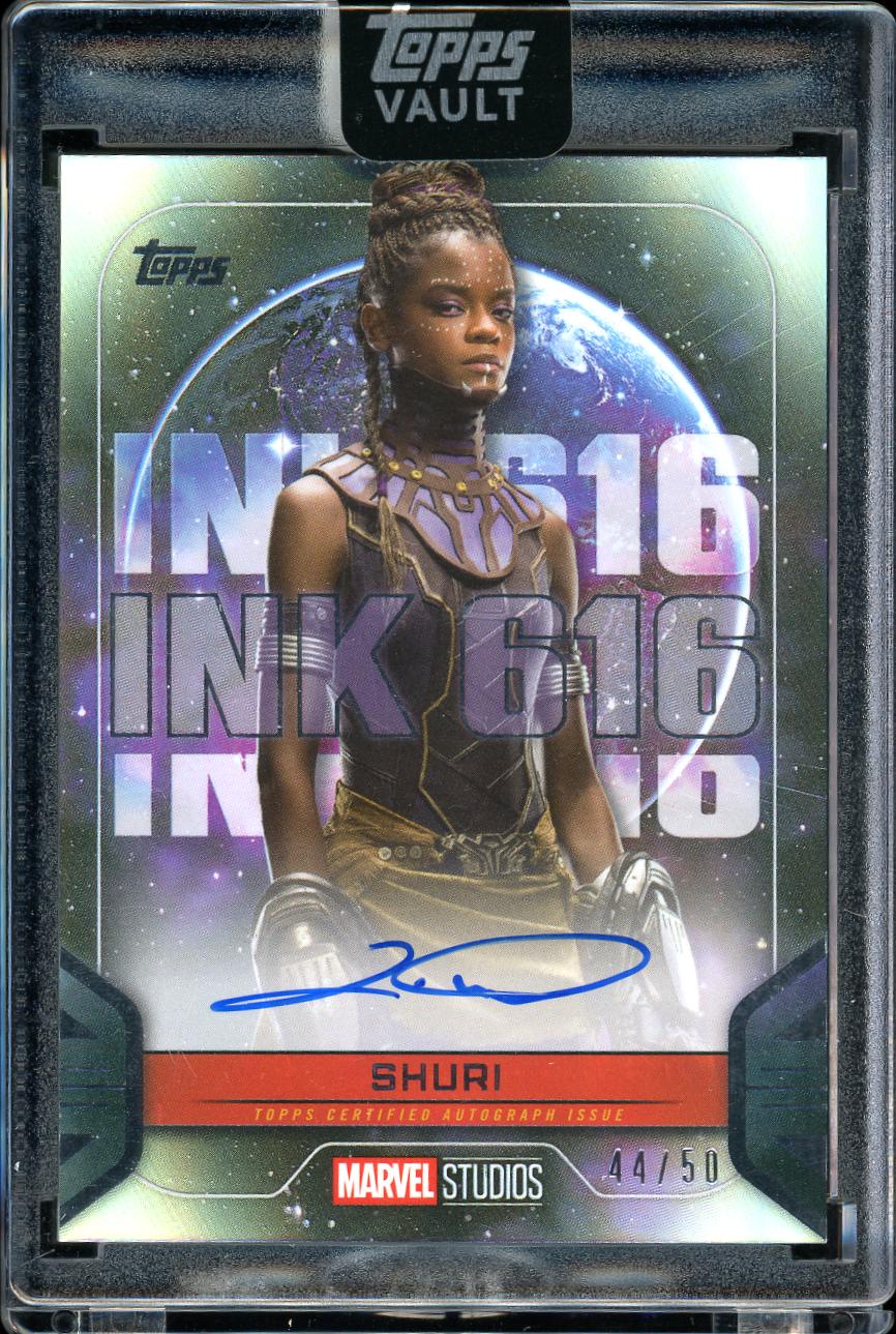 2026 Topps Marvel Vault Ink616 Shuri 44/50