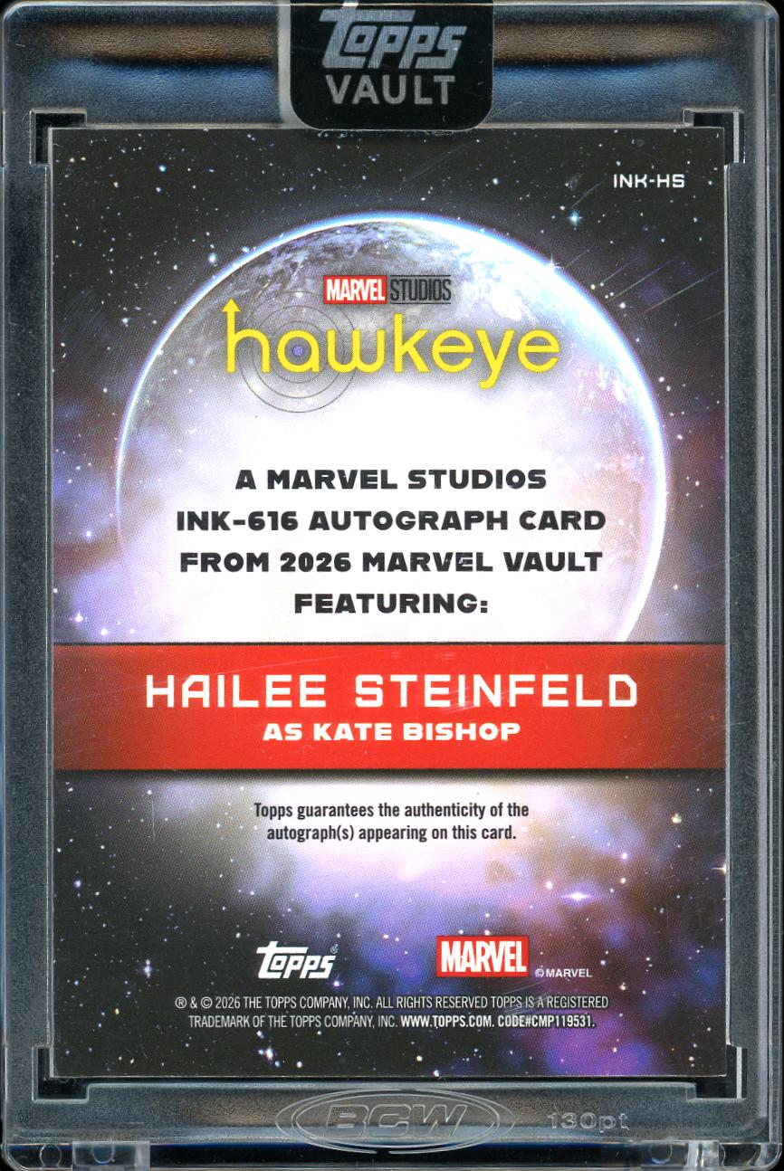 2026 Topps Marvel Vault Ink 616 Kate Bishop 05/10