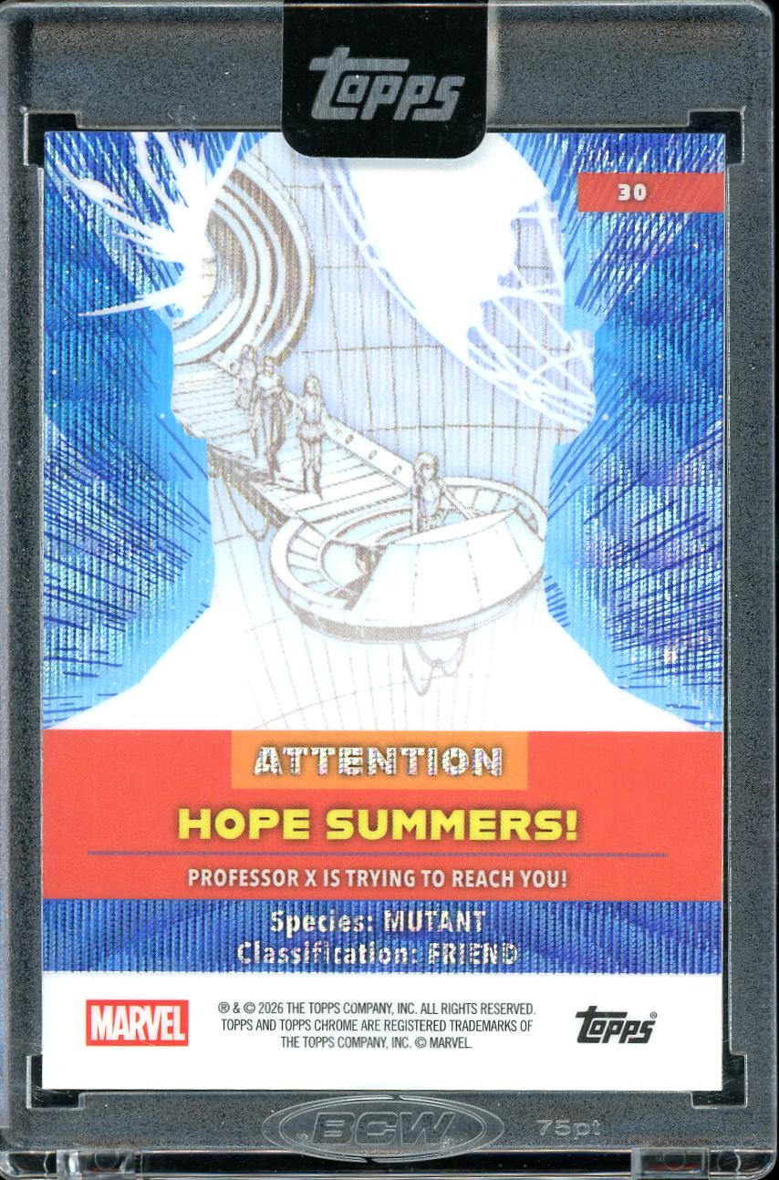 2026 Topps Marvel Cerebro Hope Summers Orange 03/25