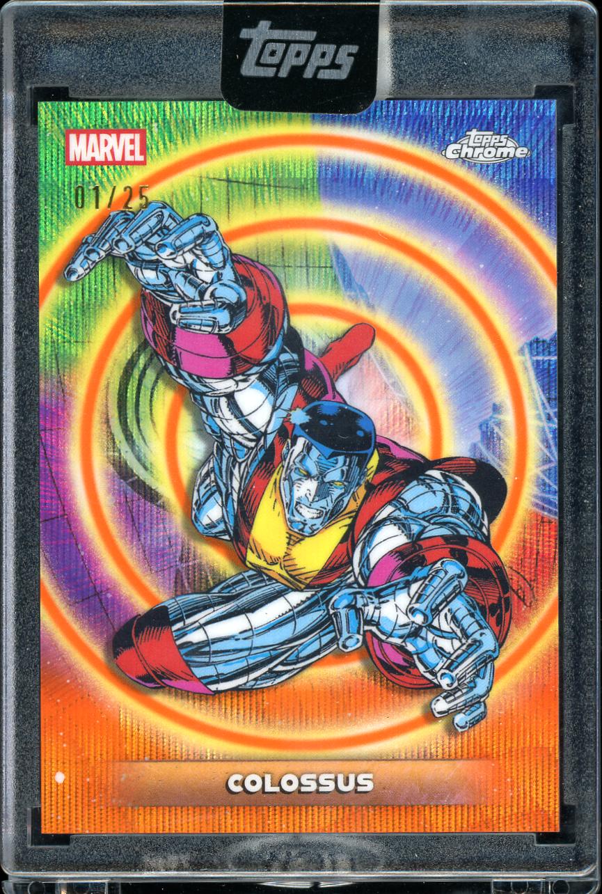 2026 Topps Marvel Cerebro Colossus Orange Alpha 01/25