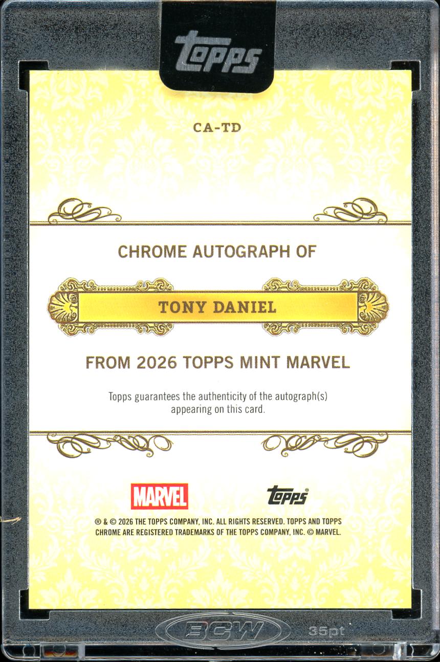 2026 Topps Mint Marvel NightCrawler Artist Auto Tony Daniel
