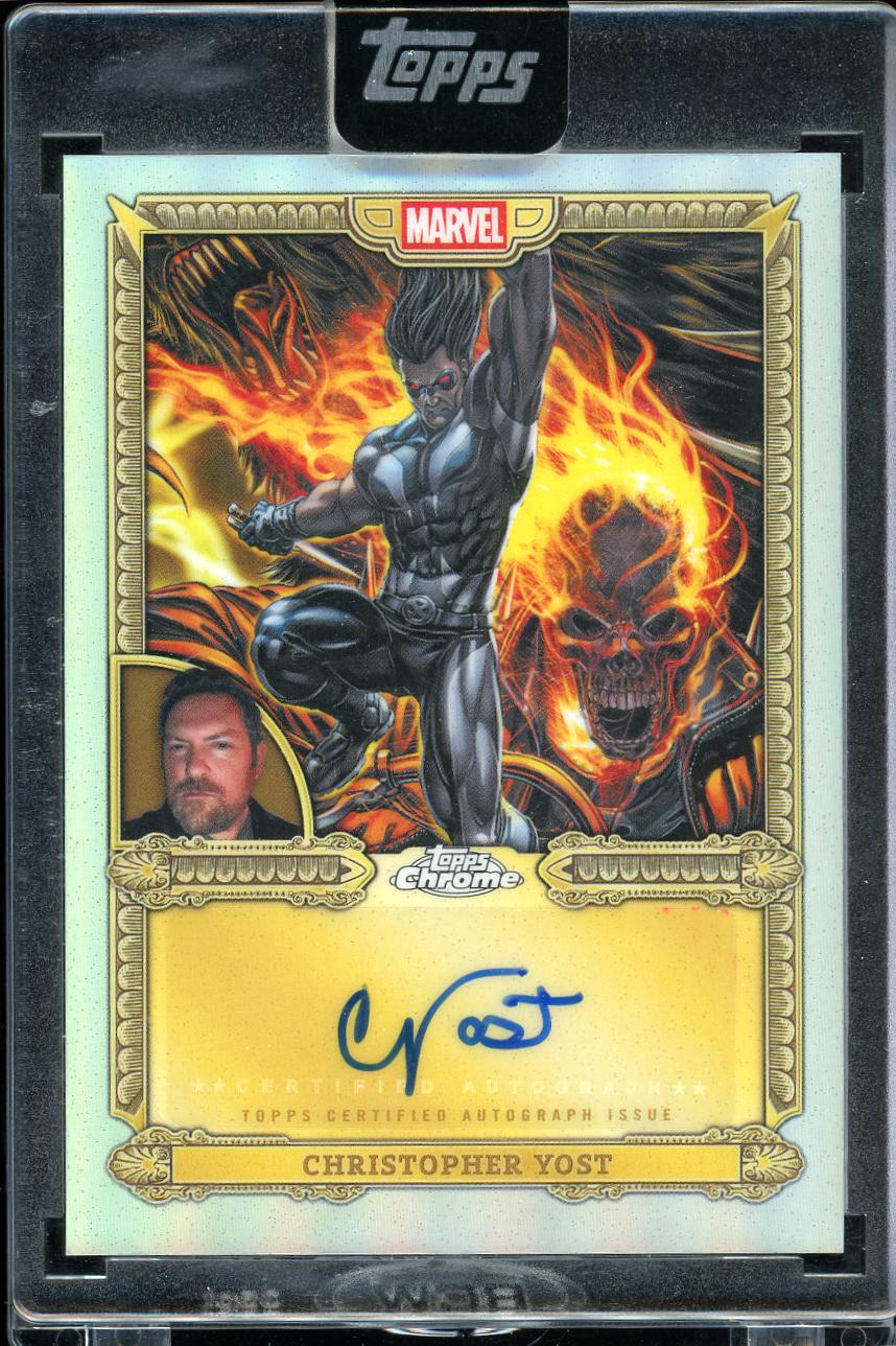 2026 Topps Mint Marvel Ghost Rider Artist Auto Chris Yost