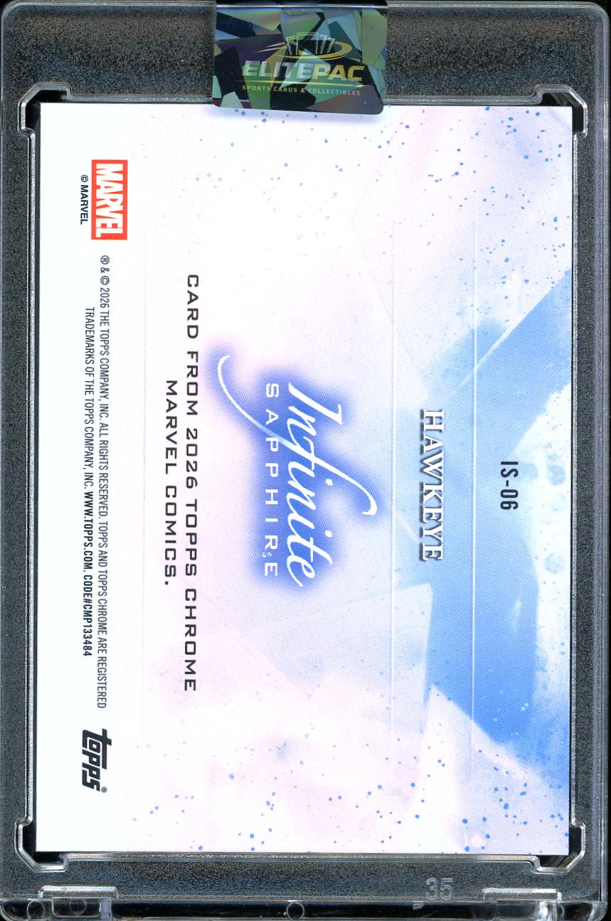 2026 Topps Sapphire Marvel Infinite Hawkeye case hit