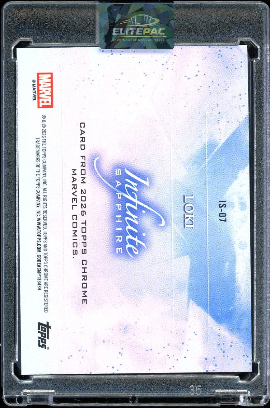 2026 Topps Sapphire Marvel Infinite Loki case hit