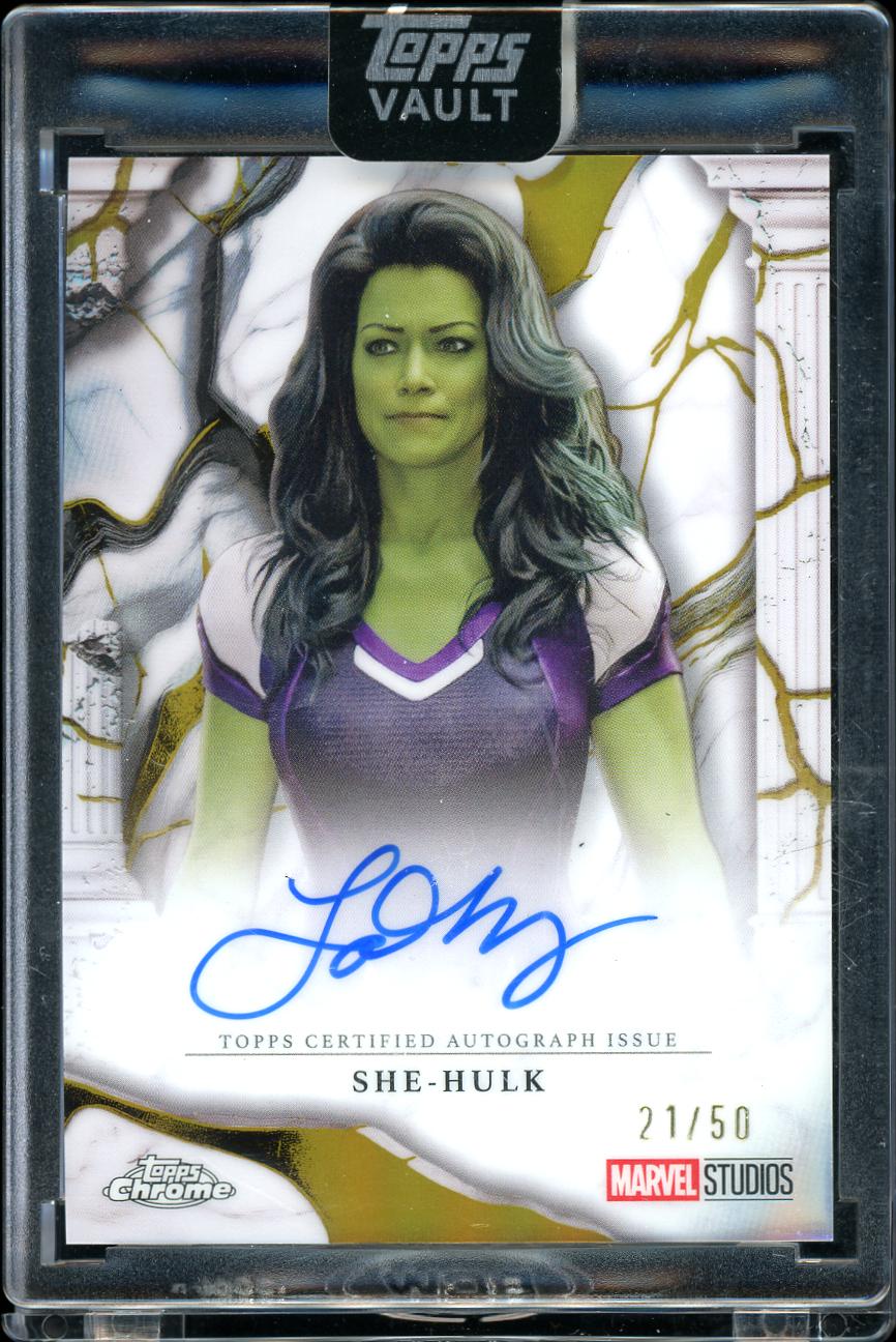 2026 Topps Vault Marvel Gold auto She Hulk 21/50