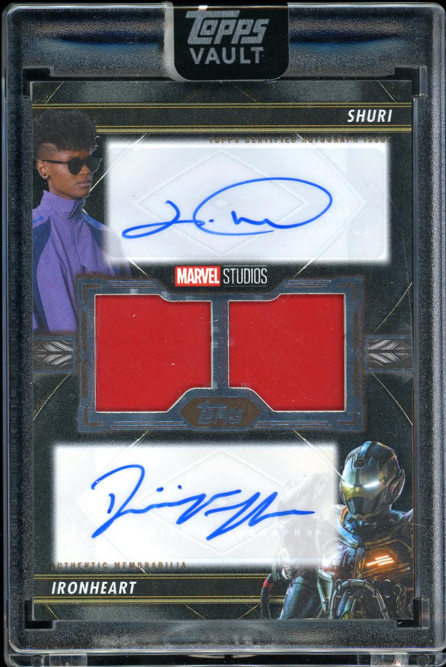2026 Topps Vault Marvel Double Auto Shuri/IronHeart 5/10