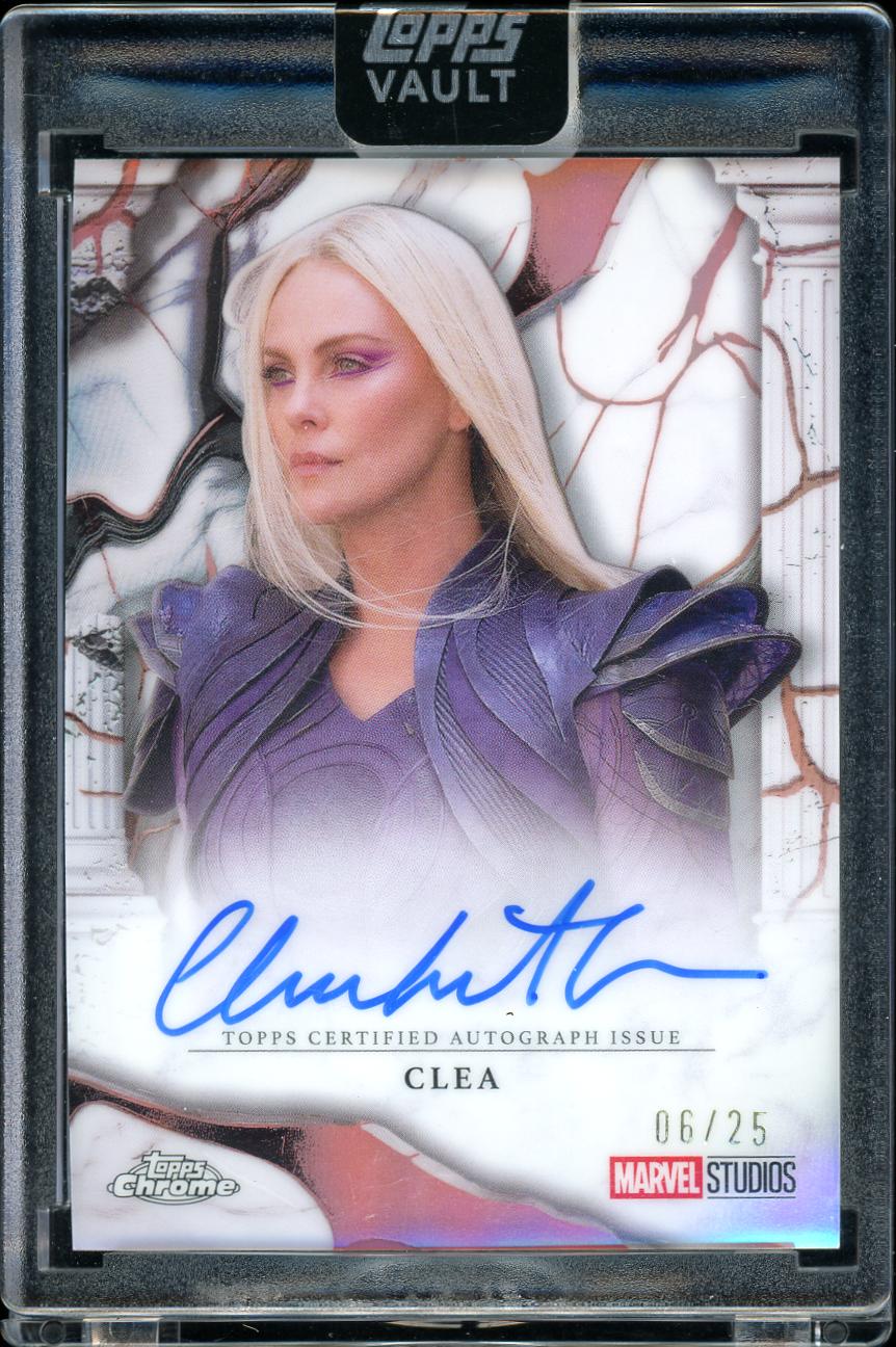 2026 Topps Vault Marvel Auto Clea as Charlize Theron 06/25