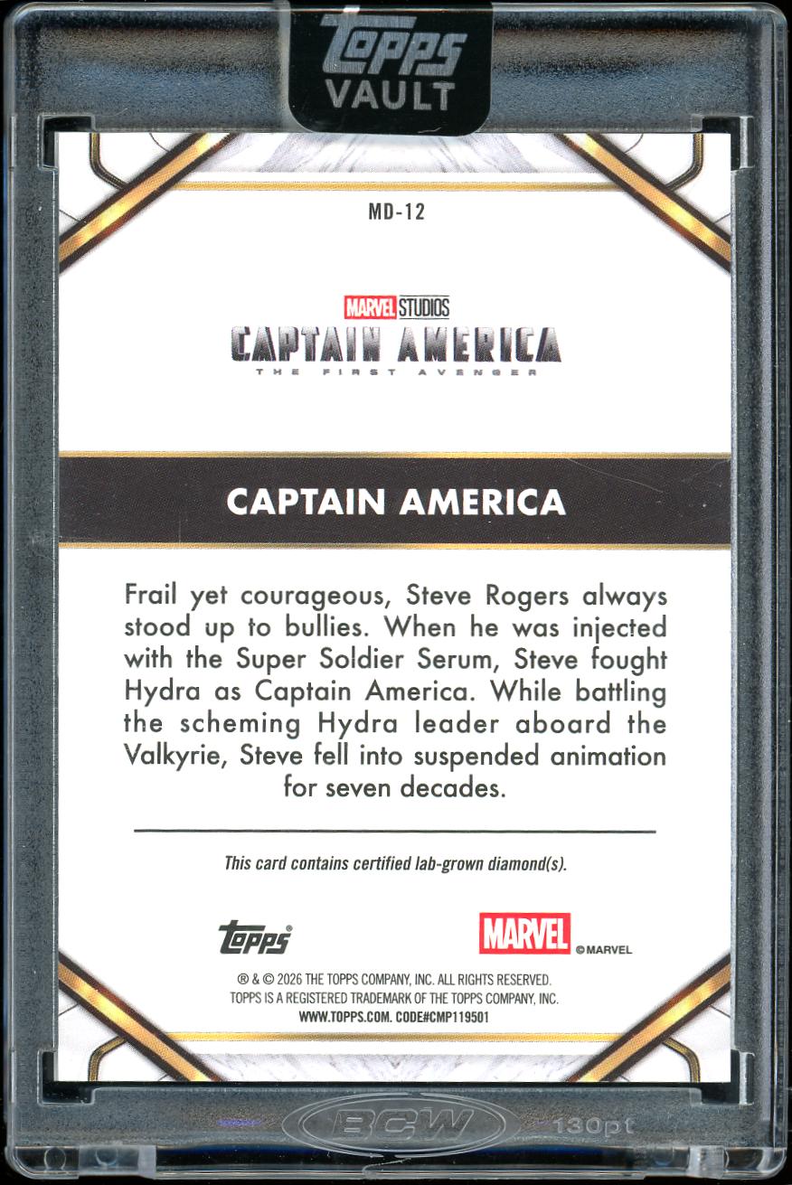 2026 Topps Vault Marvel Diamond Captain America 42/50