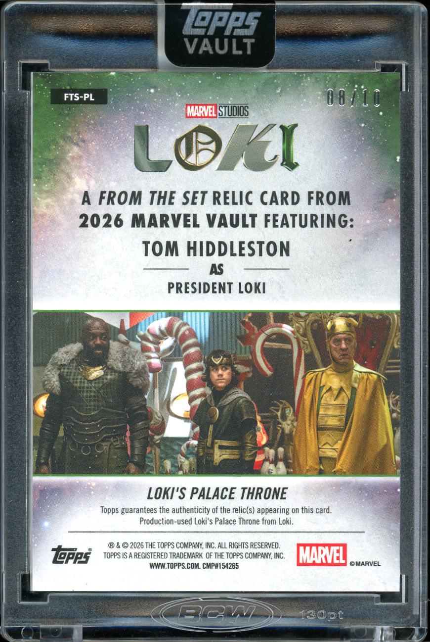 2026 Topps Vault Marvel Relic President Loki 08/10