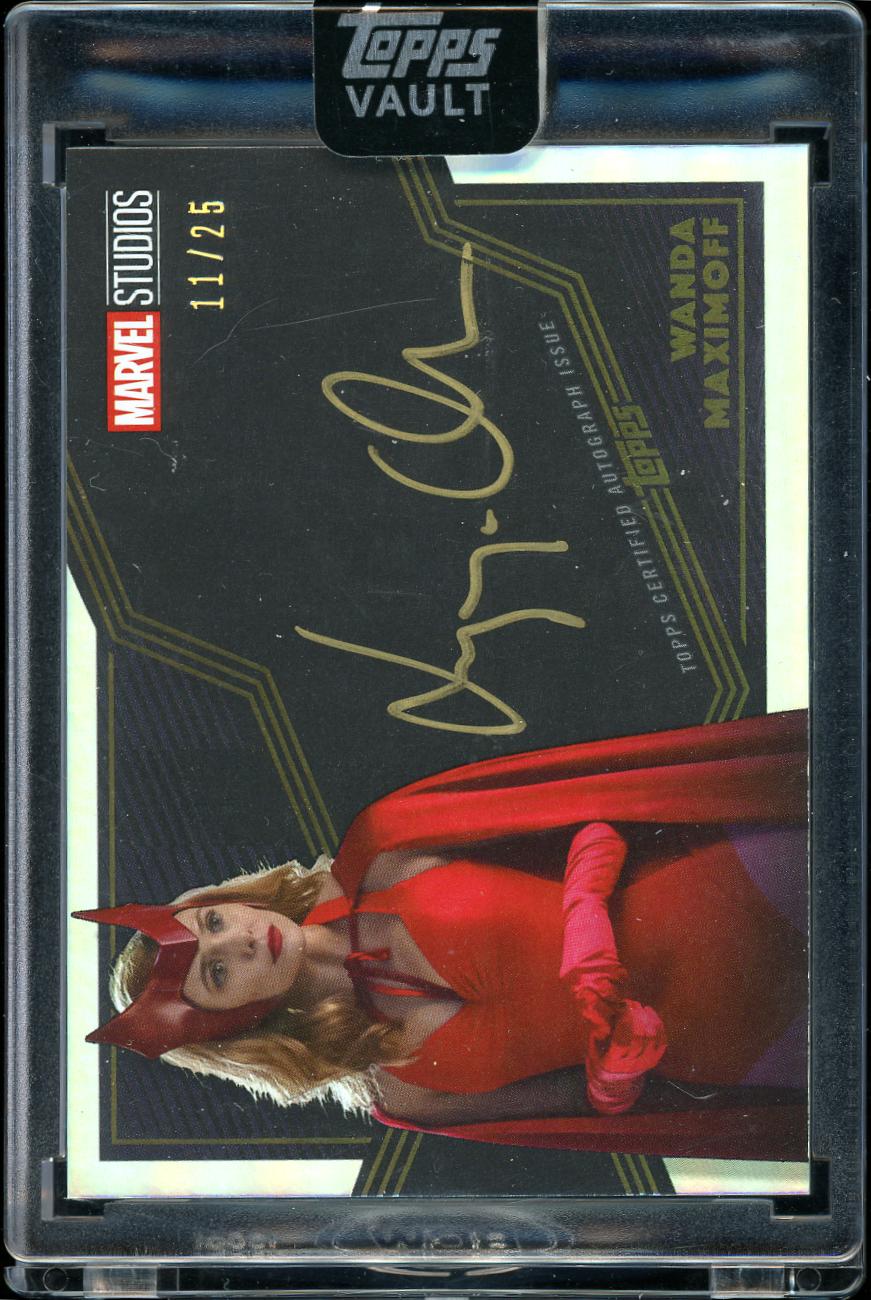 2026 Topps Vault Marvel Laced in Gold Auto Wanda Maximoff 11/25