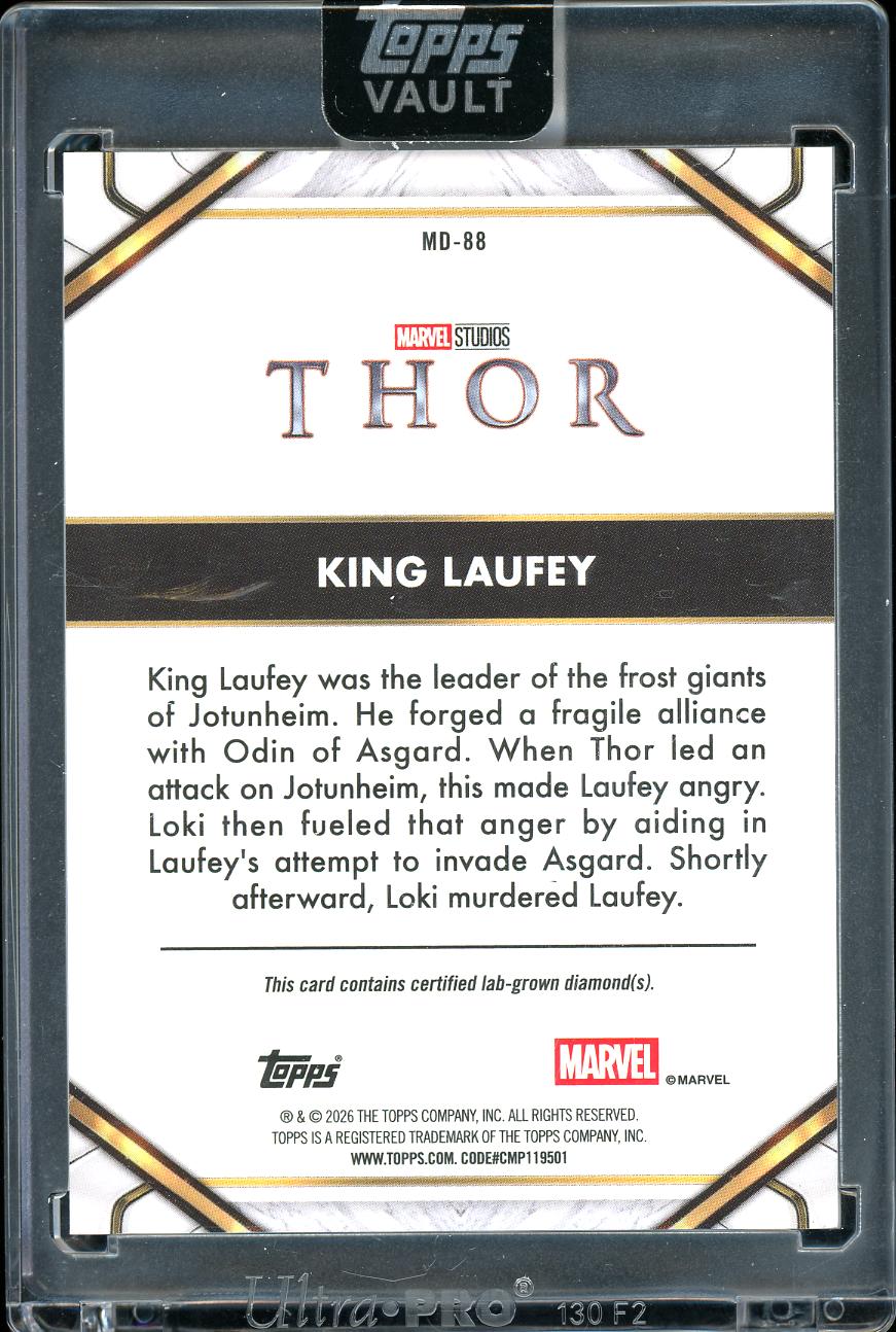 2026 Topps Vault Marvel Black diamond King Lauren Alpha 03/10