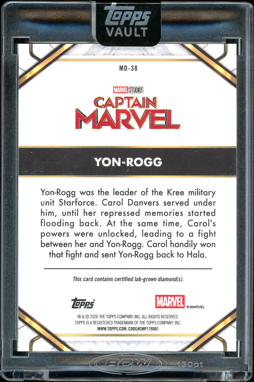 2026 Topps Vault Marvel Black diamond Yon-Rogg 03/10