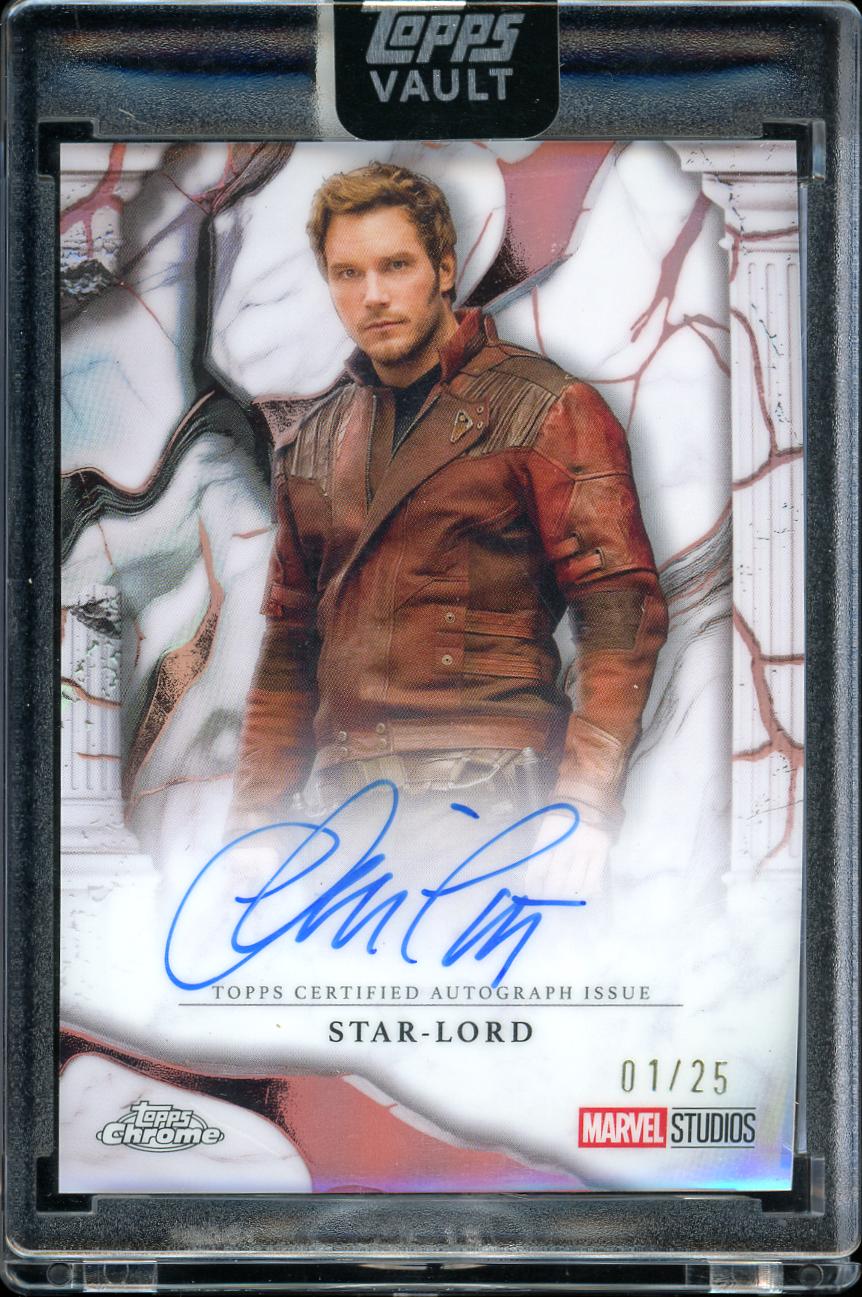 2026 Topps Vault Marvel Auto Star-Lord Orange Alpha 01/25