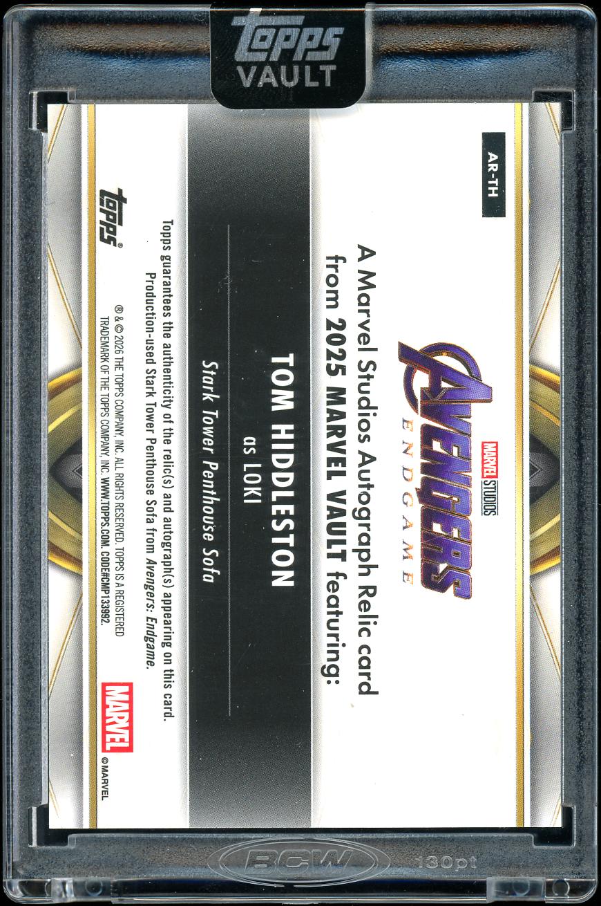 2026 Topps Vault Marvel Relic Auto Loki 23/50
