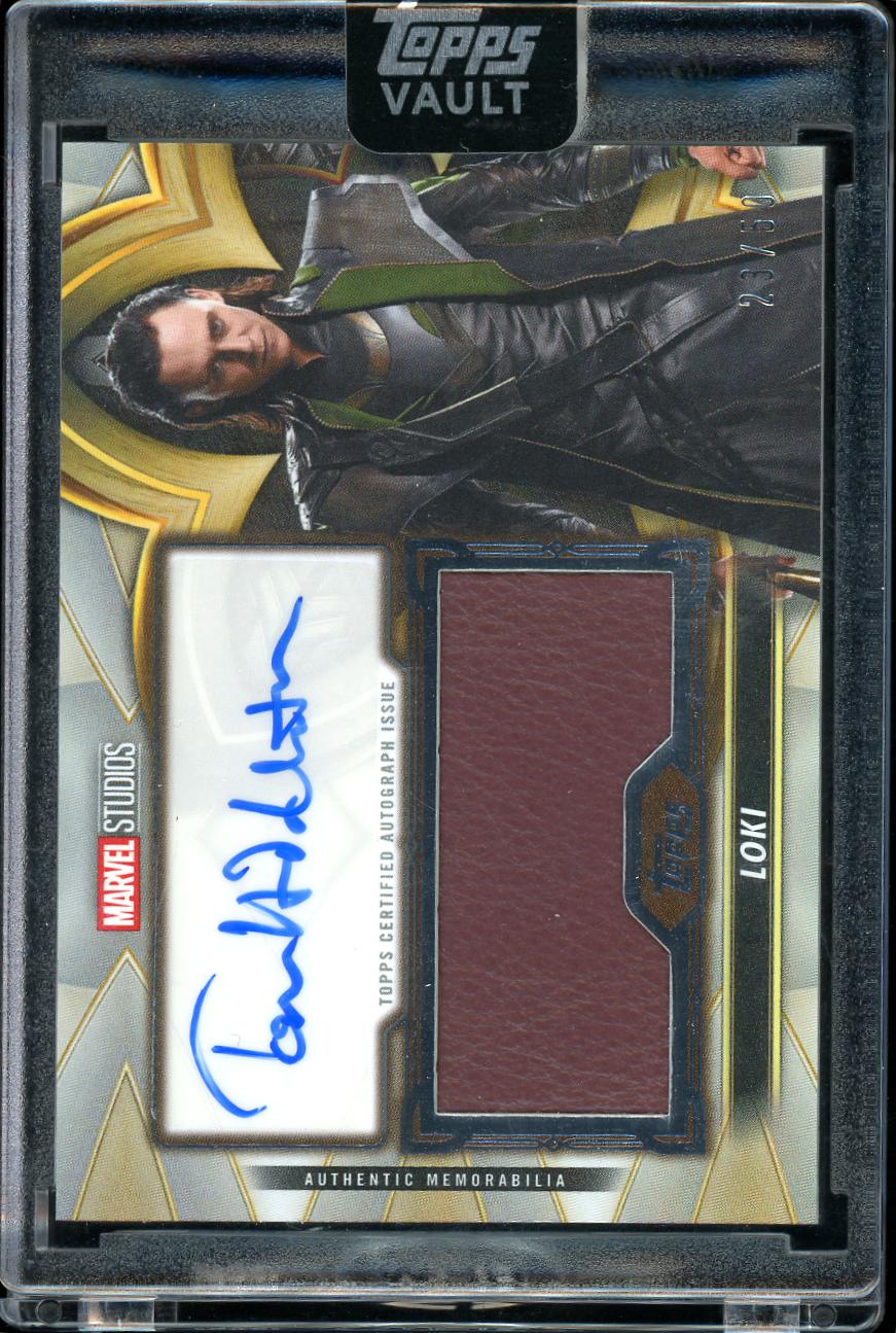 2026 Topps Vault Marvel Relic Auto Loki 23/50