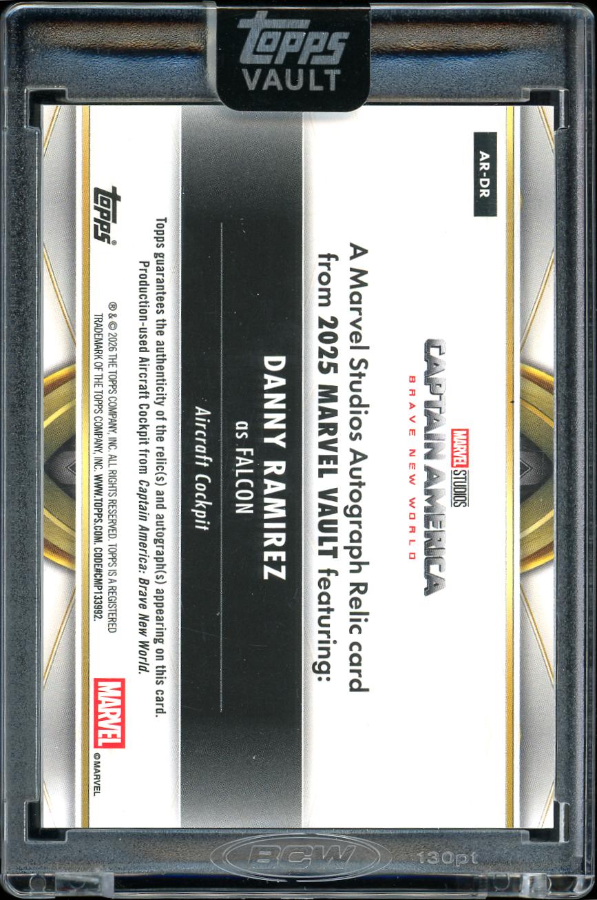 2026 Topps Vault Marvel Relic Auto Falcon 28/50