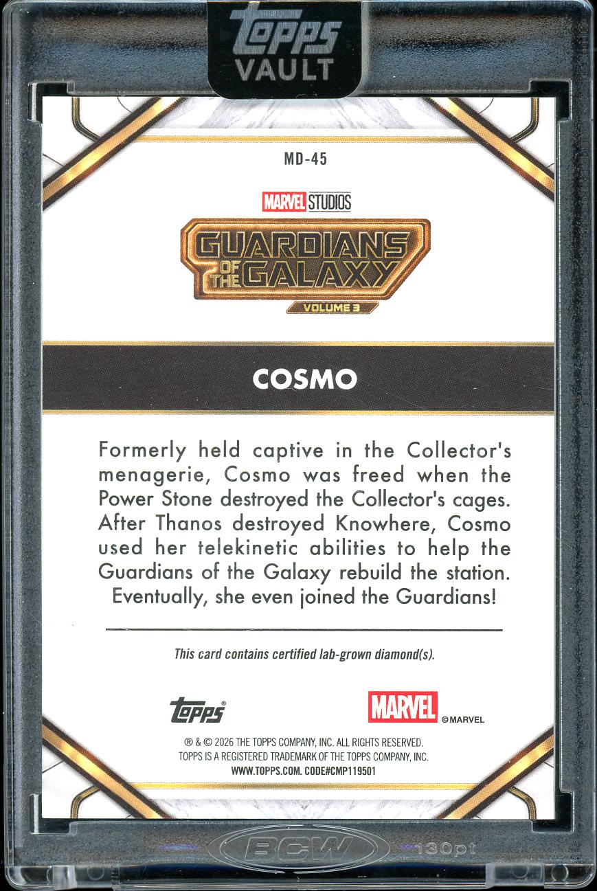 2026 Topps Vault Marvel Diamond Cosmo 27/50