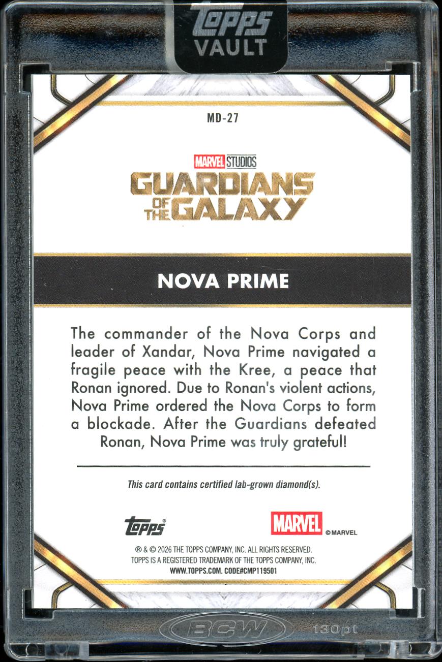 2026 Topps Vault Marvel Diamond Nova Prime 36/50