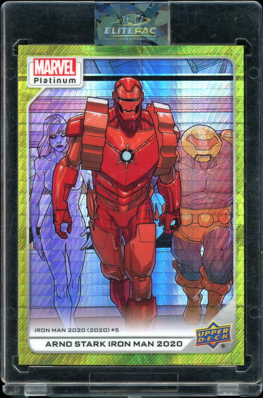 2023 Upper Deck Marvel Platinum #177 Arno Stark Iron Man 2020 Black Rainbow