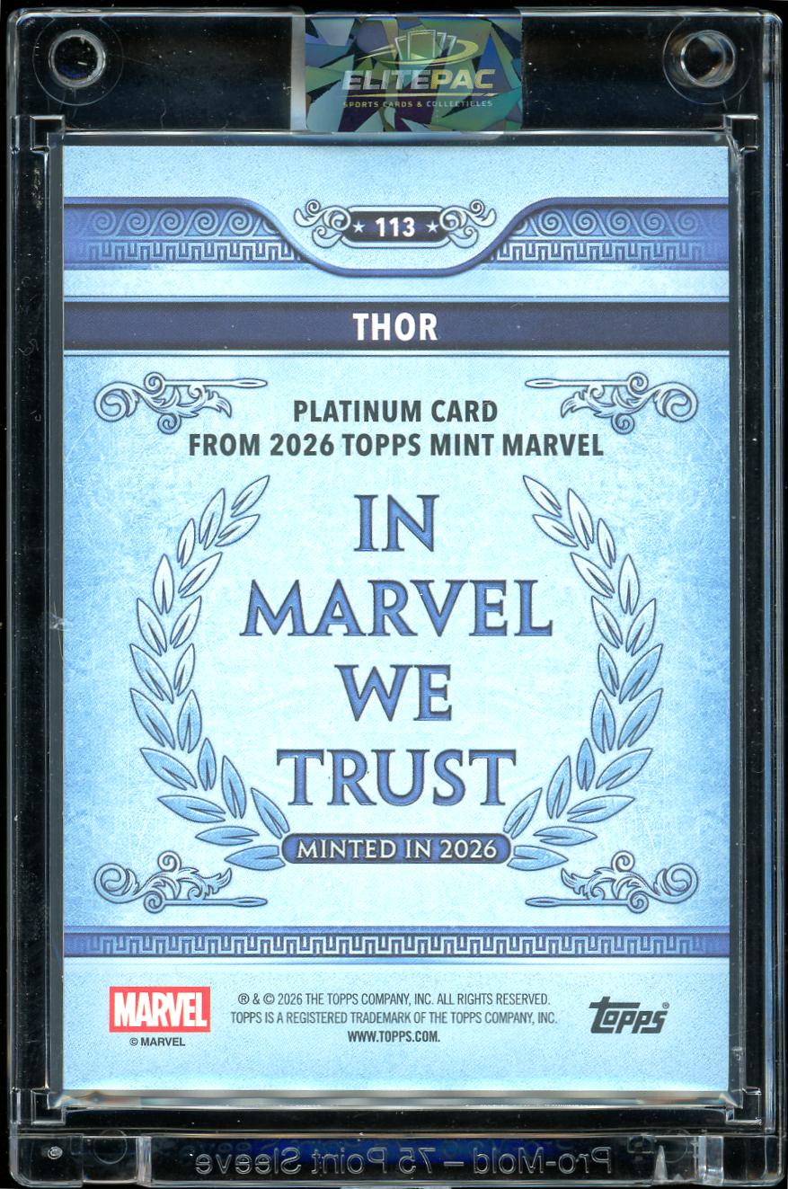 2026 Topps Mint Marvel Platinum Thor 03/99