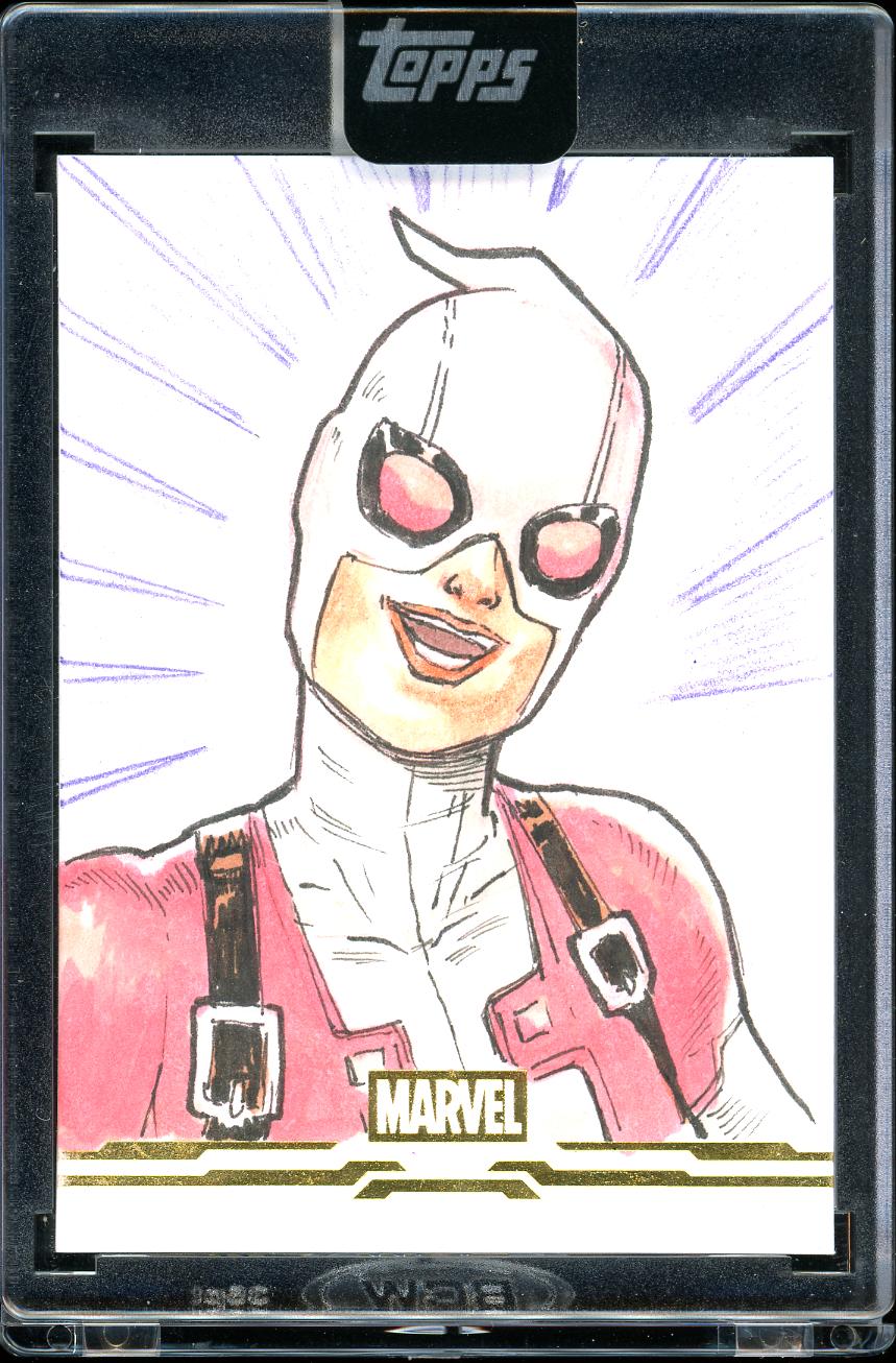 2026 Topps Mint Marvel Sketch GwenPool by George Vega