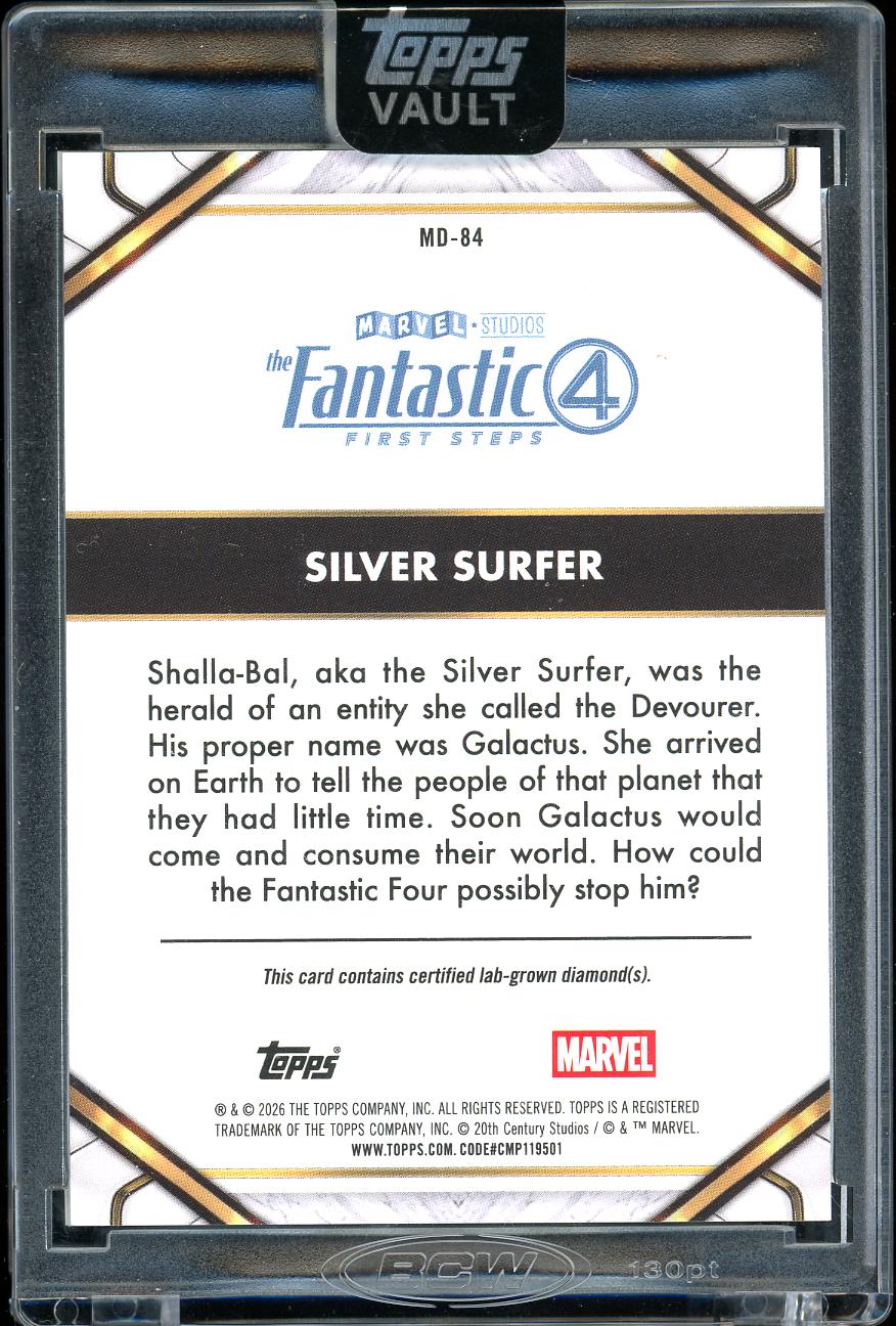 2026 Topps Vault Marvel Diamond Silver Surfer 14/50
