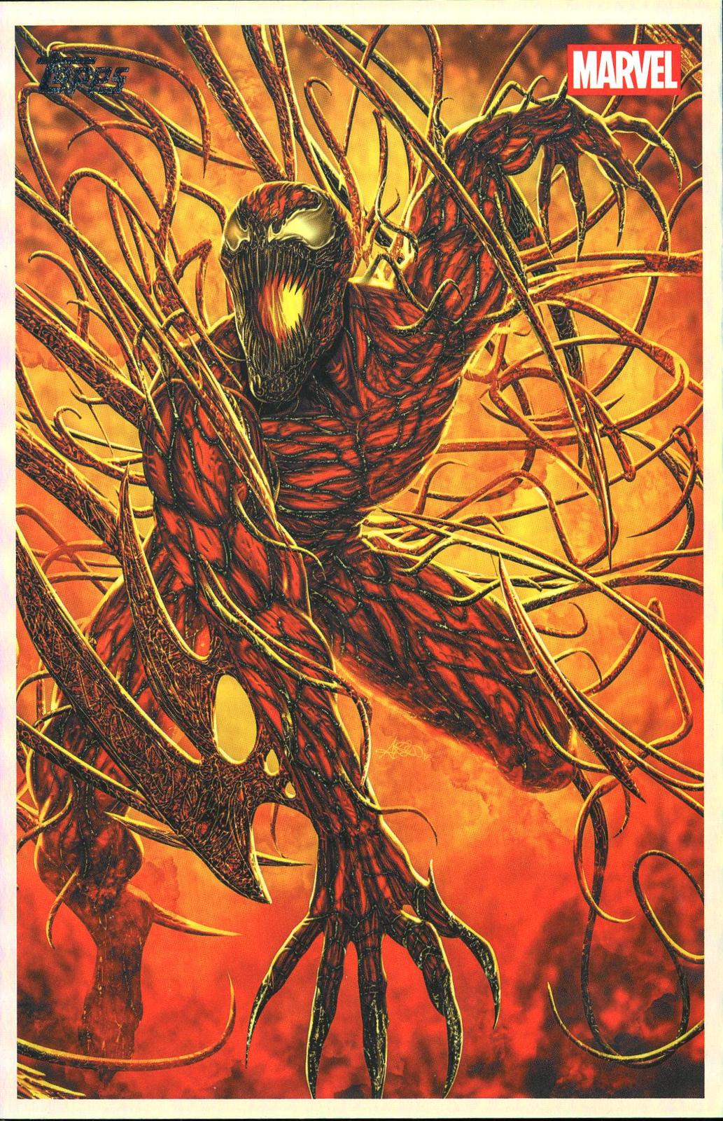 2026 Topps Vault Marvel Carnage Large Box Topper 5x7in
