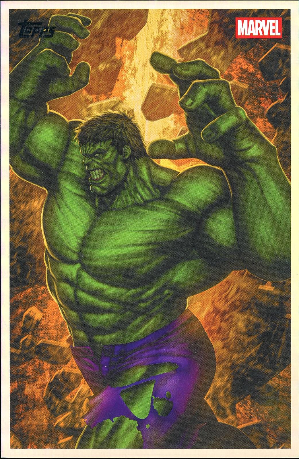 2026 Topps Vault Marvel Hulk Large Box Topper 5x7in