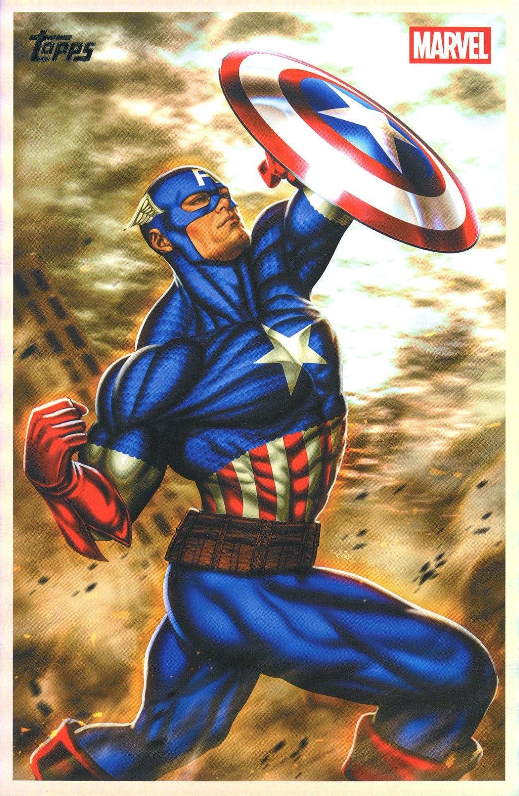 2026 Topps Vault Marvel Captain America Large Box Topper 5x7in