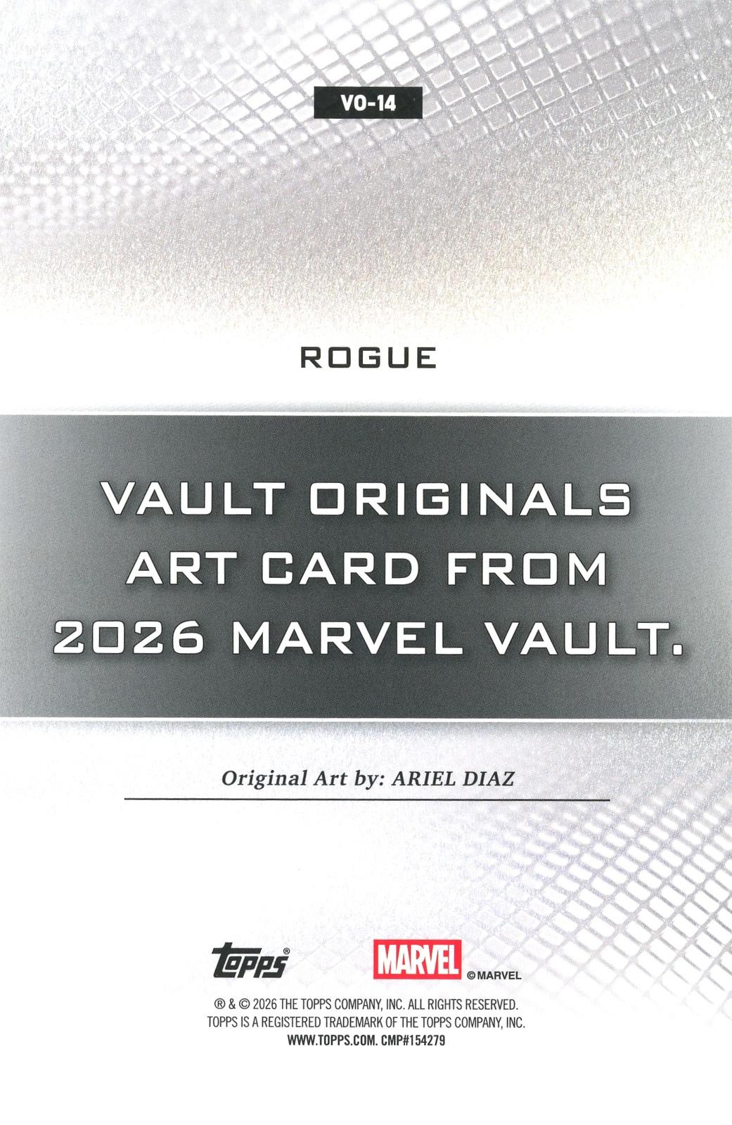 2026 Topps Vault Marvel Rouge Large Box Topper 5x7in