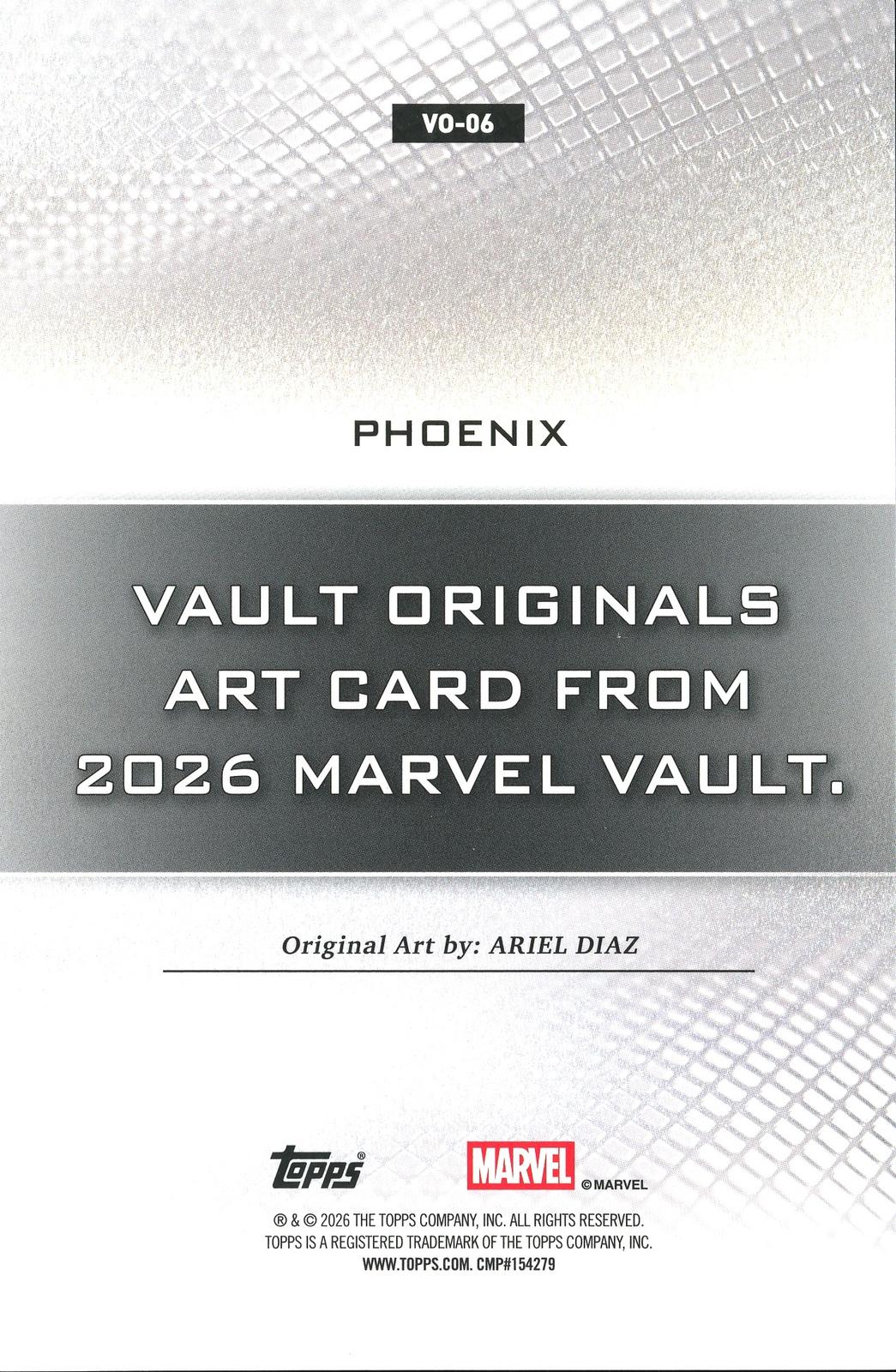 2026 Topps Vault Marvel Phoenix Large Box Topper 5x7in