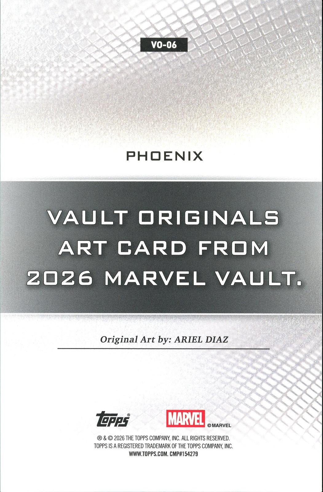 2026 Topps Vault Marvel Phoenix Large Box Topper 5x7in
