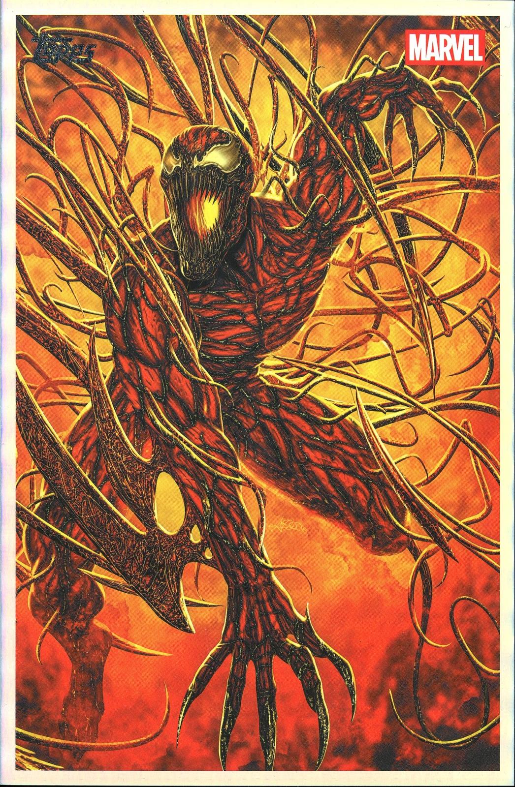 2026 Topps Vault Marvel Carnage Large Box Topper 5x7in