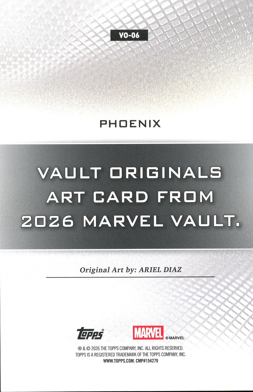 2026 Topps Vault Marvel Phoenix Large Box Topper 5x7in