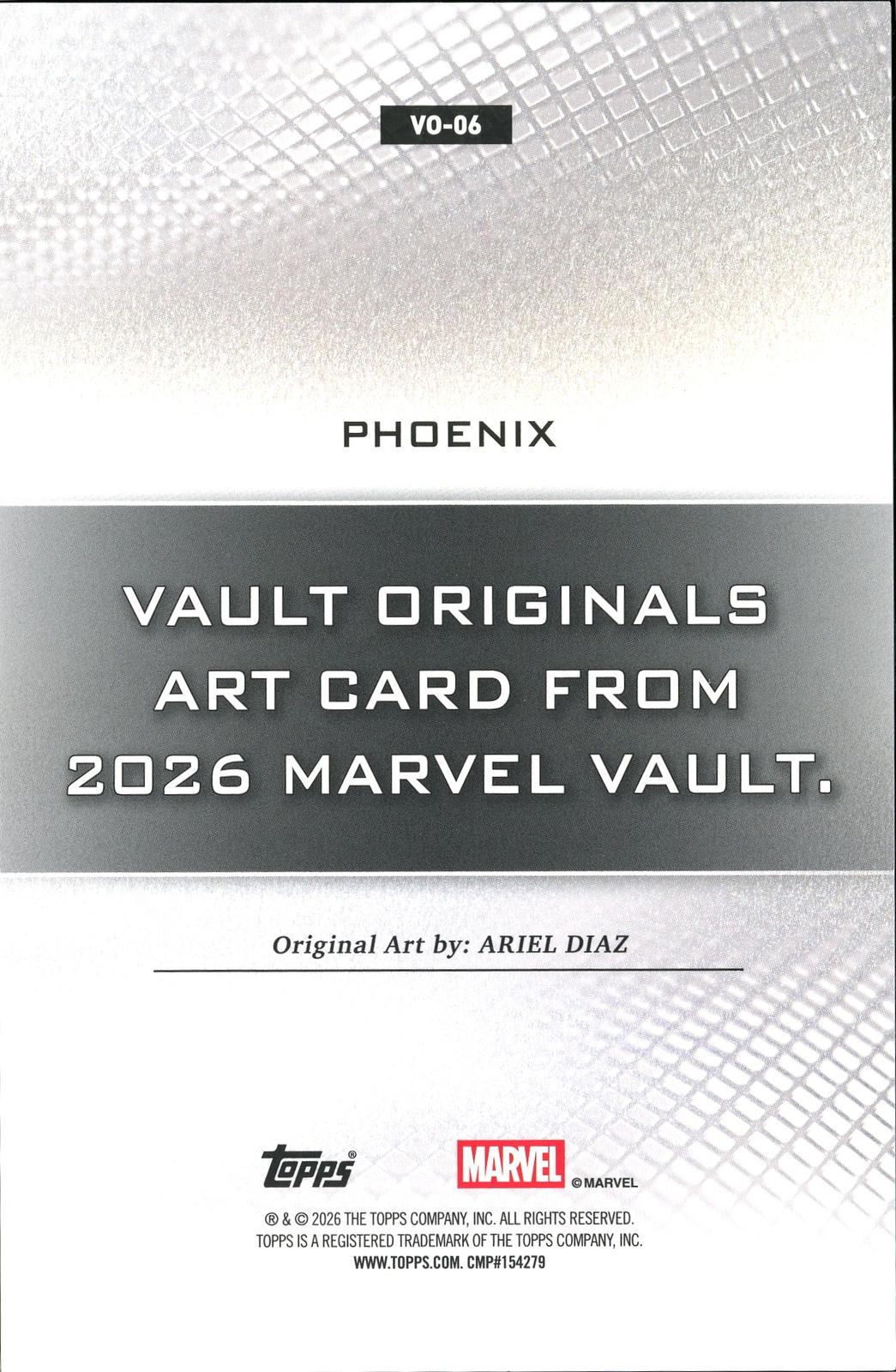 2026 Topps Vault Marvel Phoenix Large Box Topper 5x7in