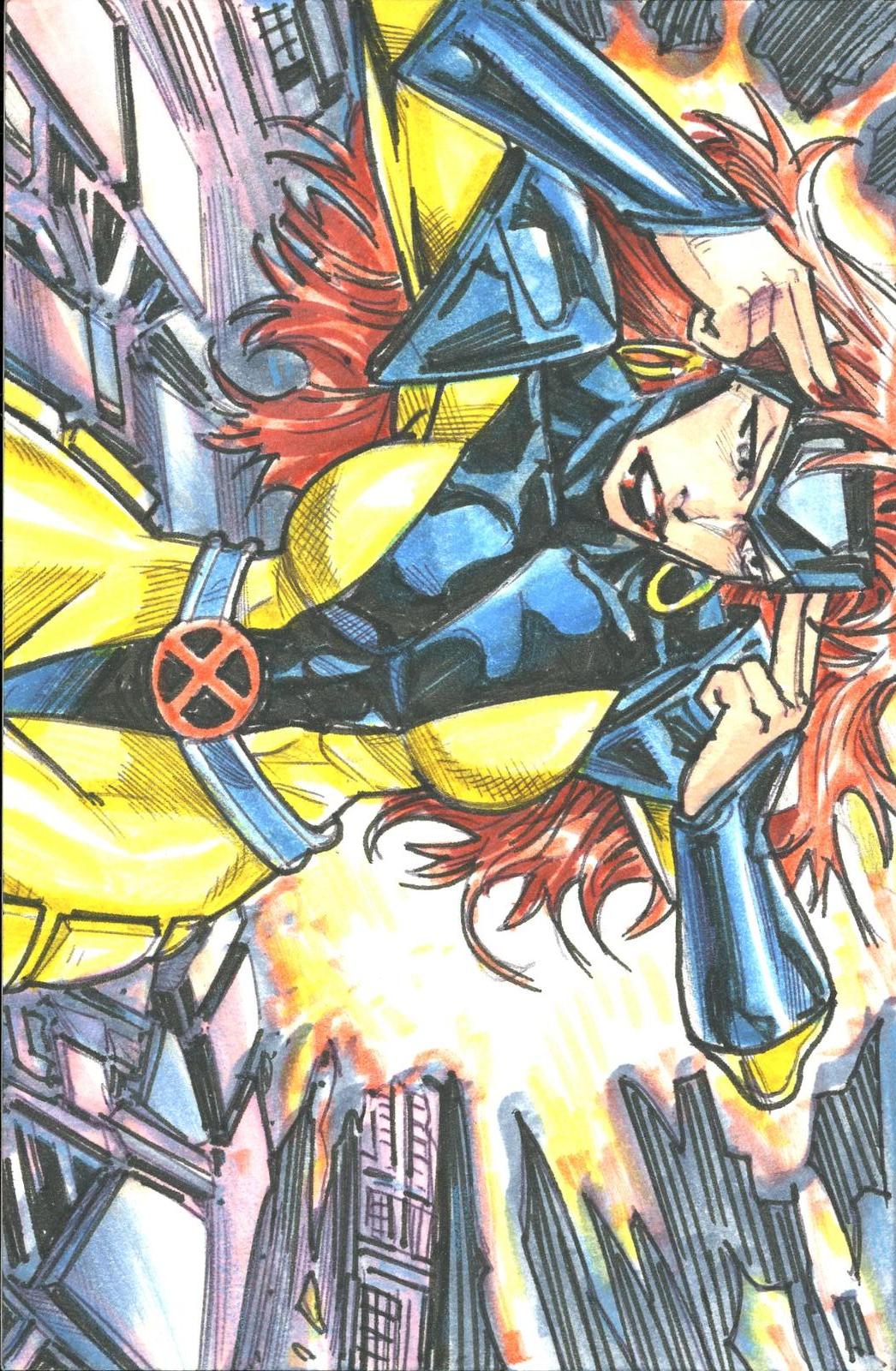 2026 Topps Vault Marvel Sketch Jean Grey By Beto Rodrigues