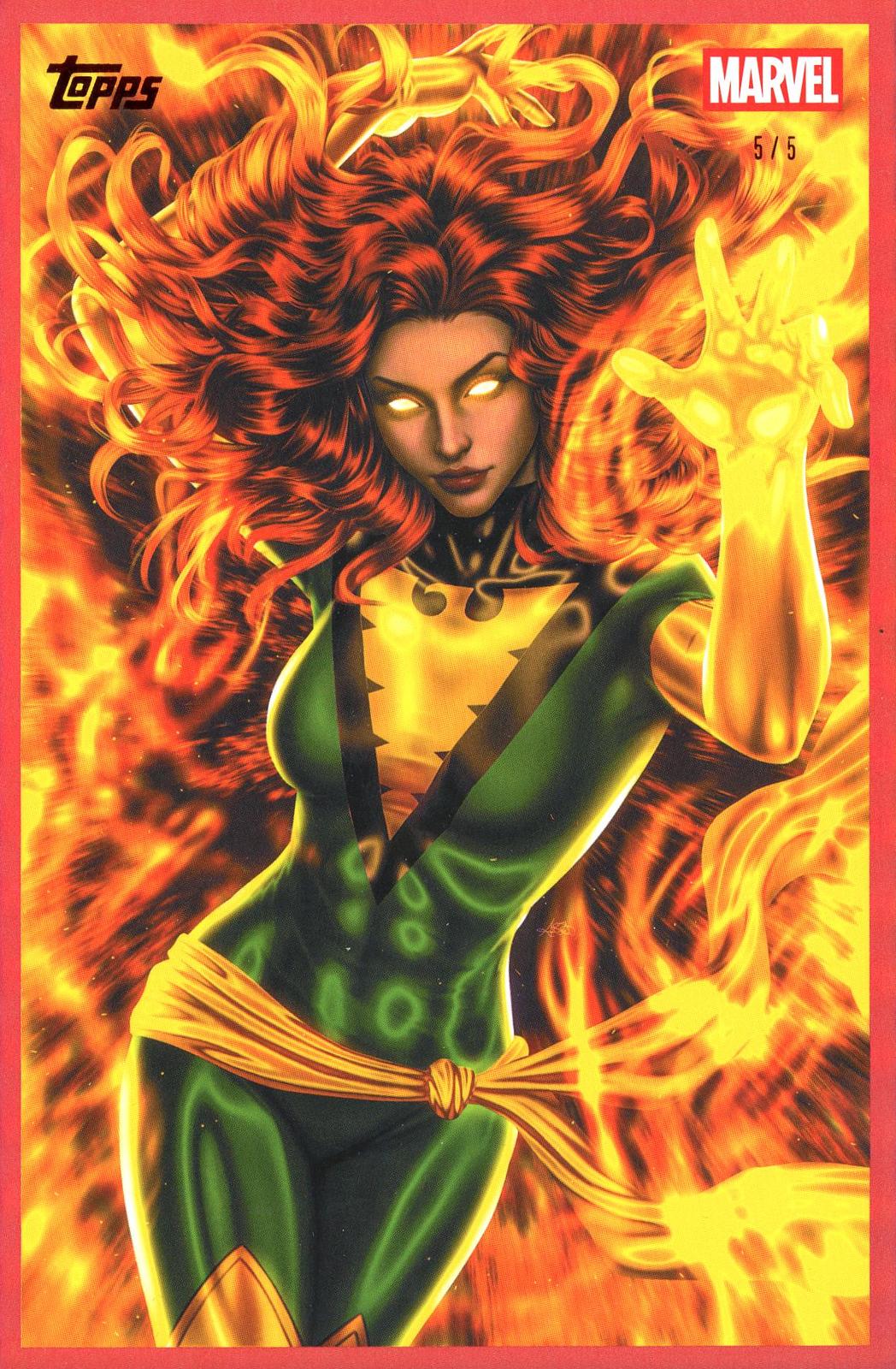 2026 Topps Vault Marvel Phoenix red 5/5 Large Box Topper 5x7in