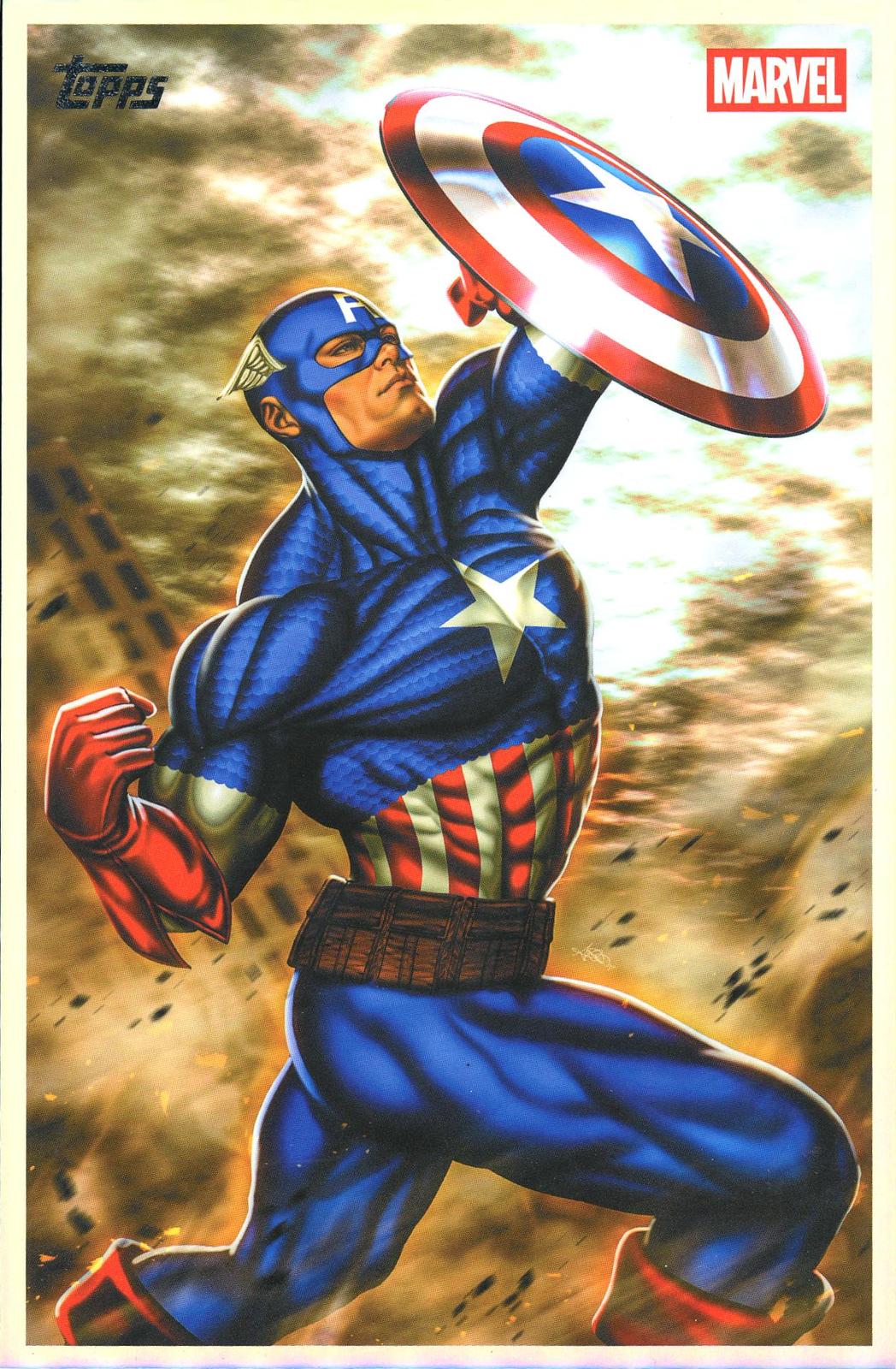 2026 Topps Vault Marvel Captain America  Large Box Topper 5x7in