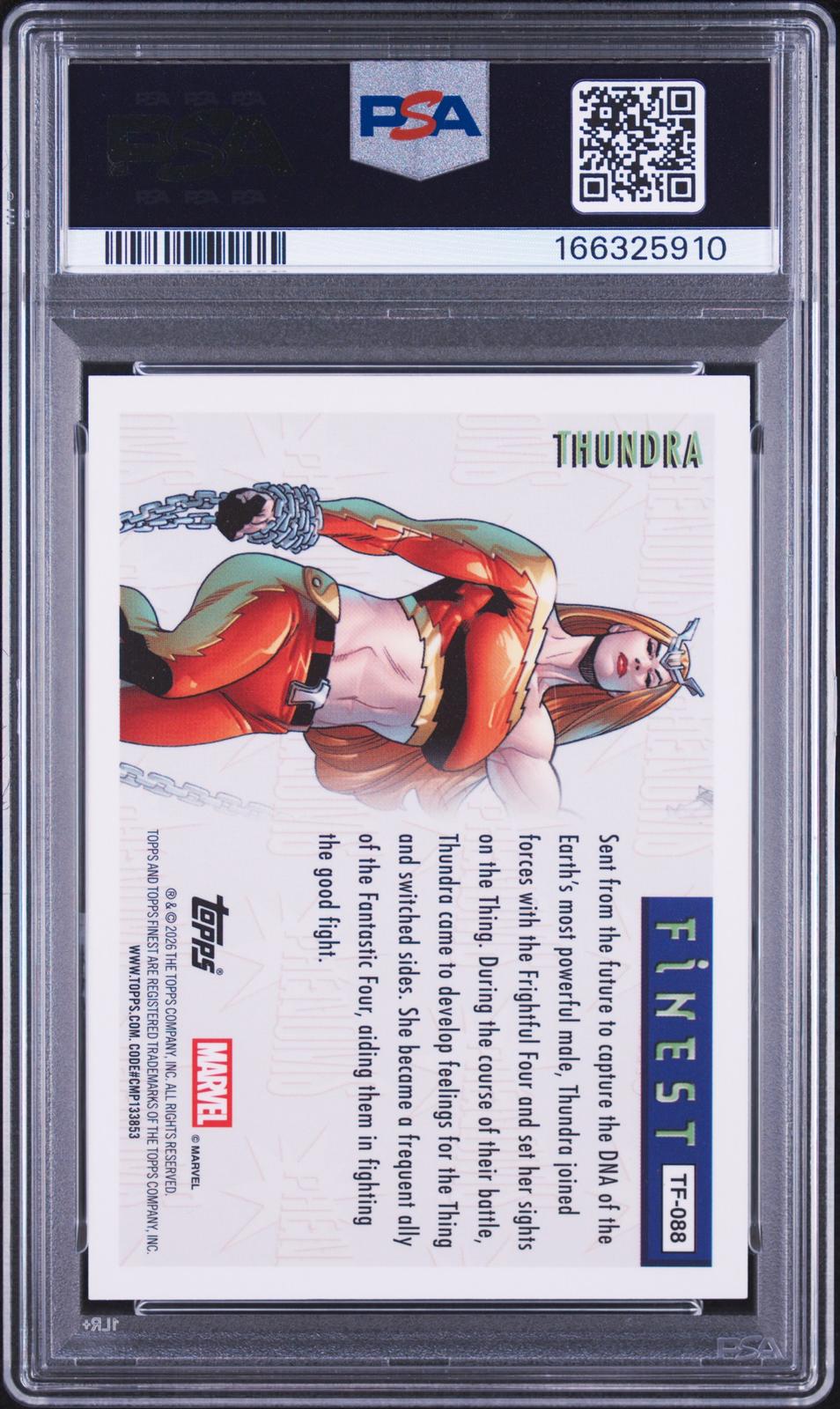 2026 Topps Finest: Fantastic Four 65th Anniversary '96-Gold Ref PSA 0