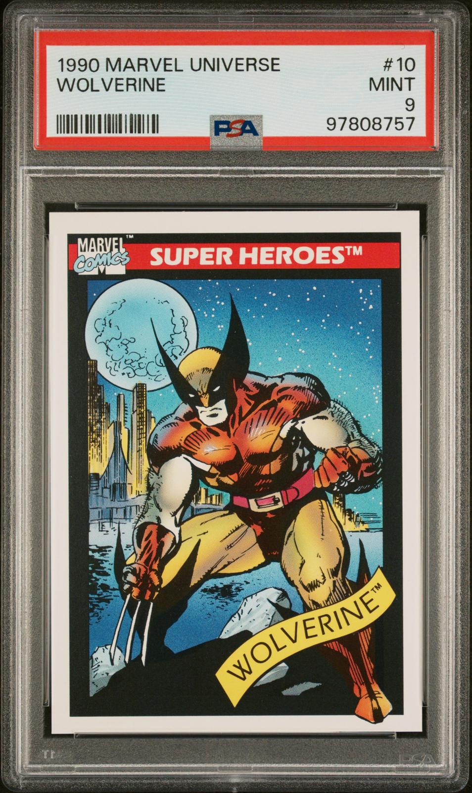 1990 Marvel Universe #10 Wolverine PSA 9