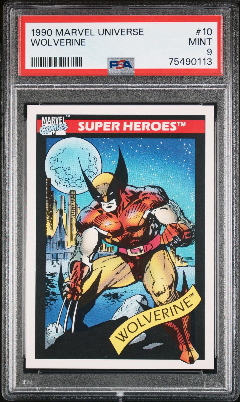 1990 Marvel Universe #10 Wolverine PSA 9