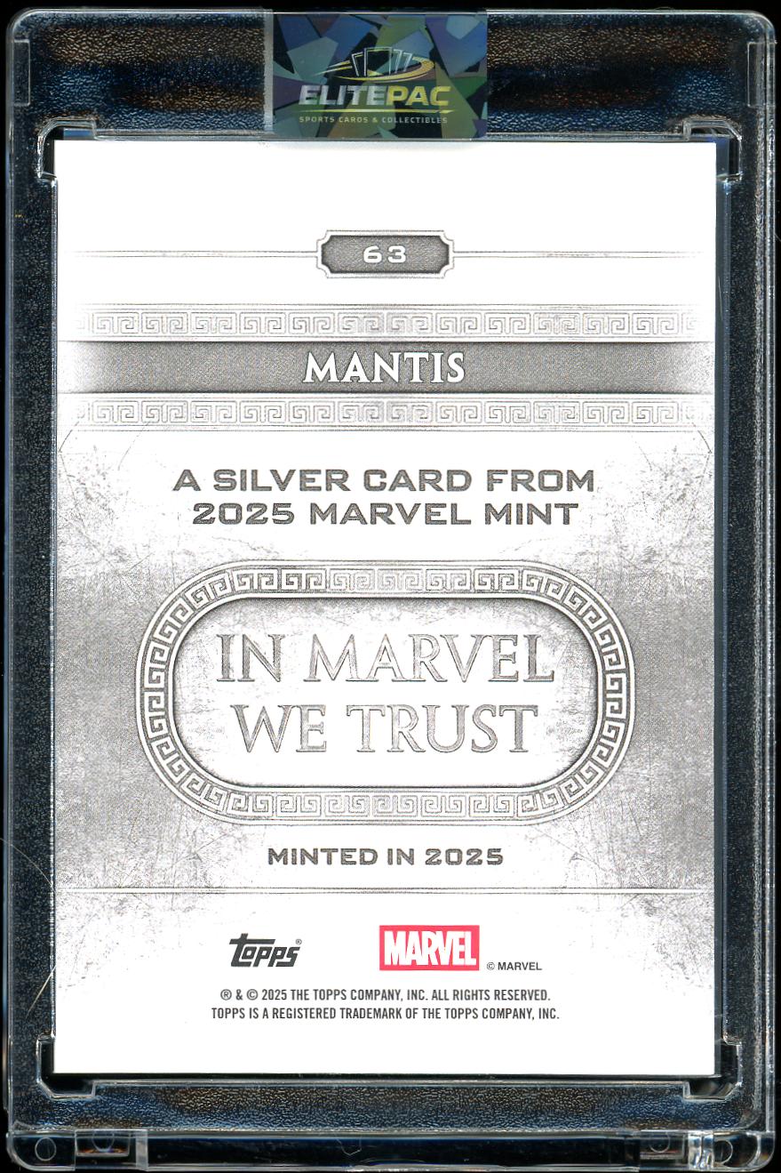 2025 Topps Mint Marvel #63 Mantis Black 04/10