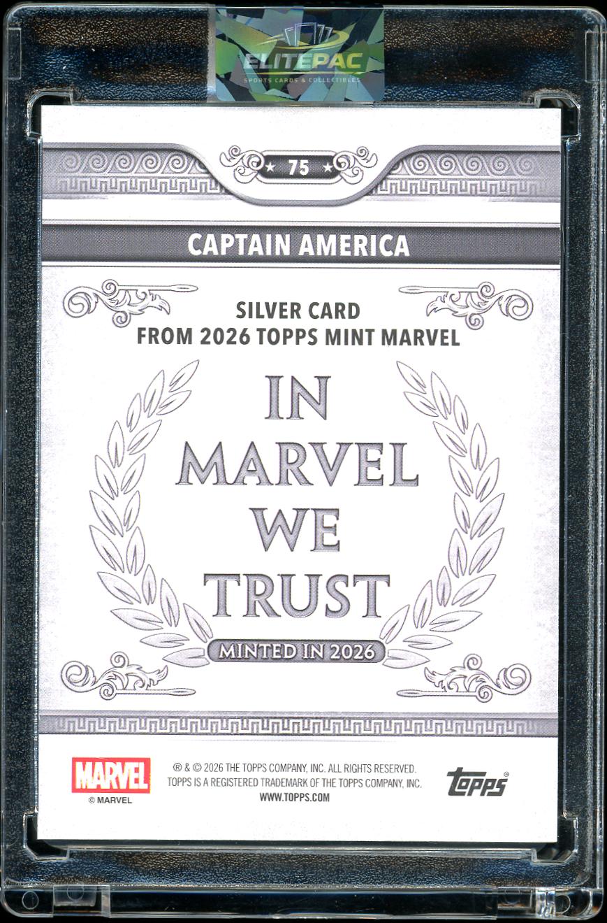 2026 Topps Mint Marvel Captain America Red 4/5