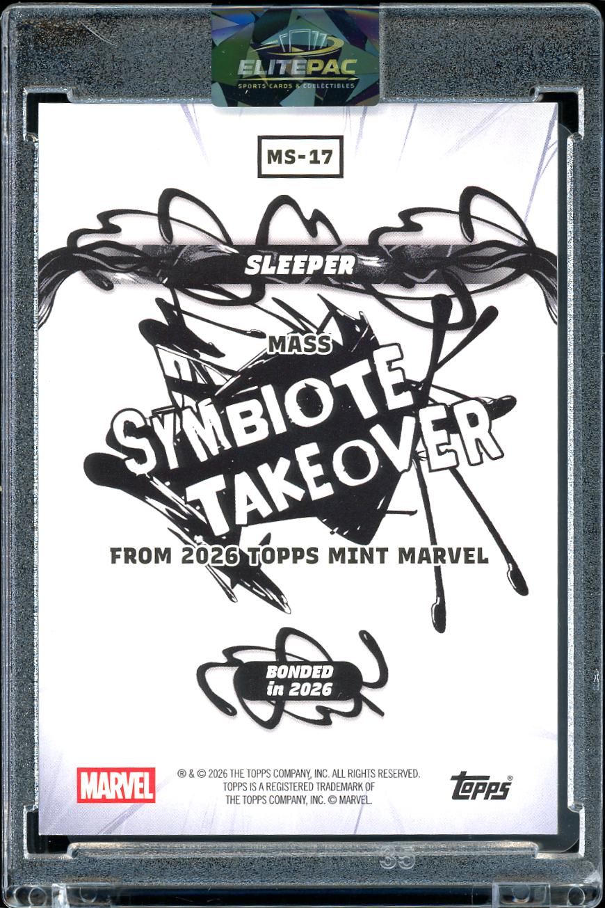 2026 Topps Mint Marvel #MS-17 Sleeper Mass Symbiote Takeover