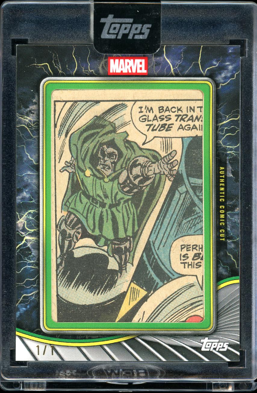 2025 Topps Mint Marvel #DD-CC Dr. Doom Dr. Doom Comic Cut 1/1