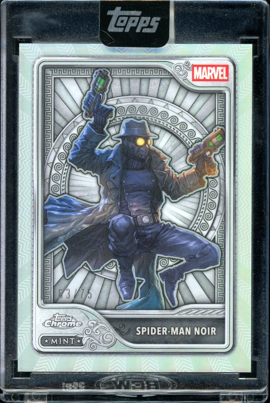 2026 Topps Mint Marvel #67 Spider-Man Noir Green Mint Foil
