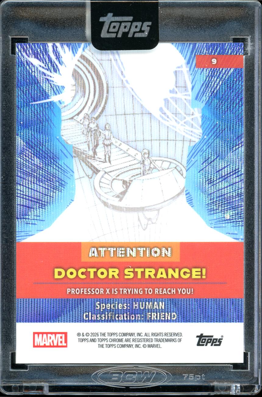2026 Topps Mint Marvel #9 Doctor Strange Cerebro (Encased)