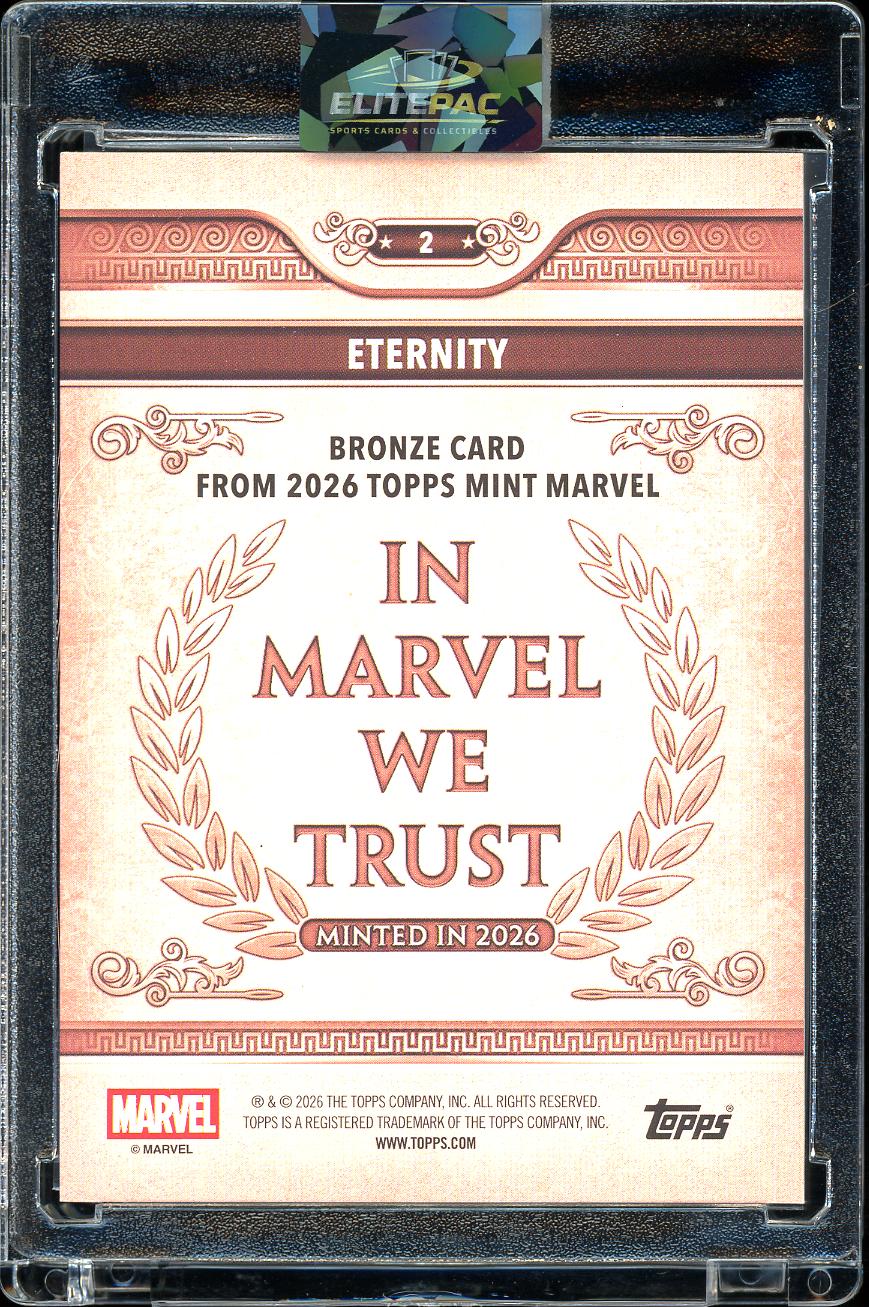 2026 Topps Mint Marvel #2 Eternity Orange Foil