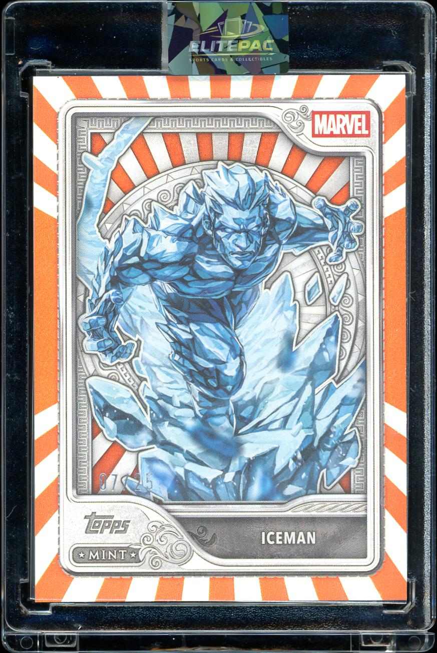 2026 Topps Mint Marvel #61 Iceman Orange Foil 17/25